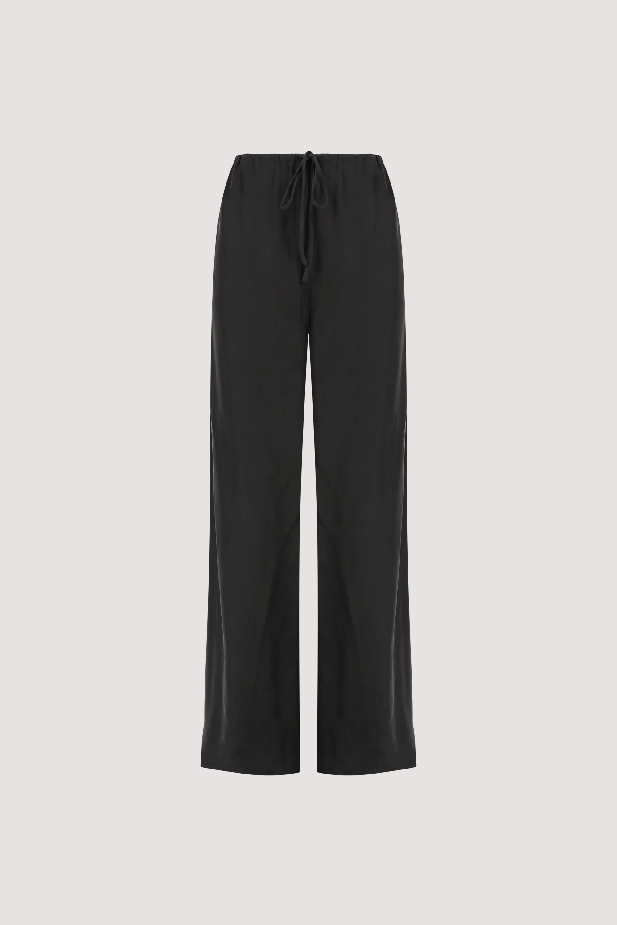 ADDIE BLACK CUPRO DRAWSTRING PANT - Image 6
