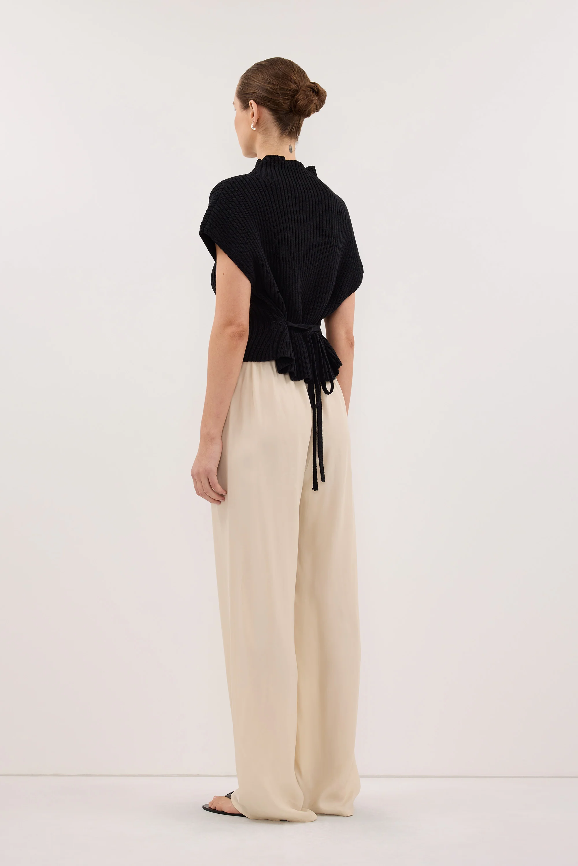 ADDIE STRAW CUPRO DRAWSTRING PANT - Image 4