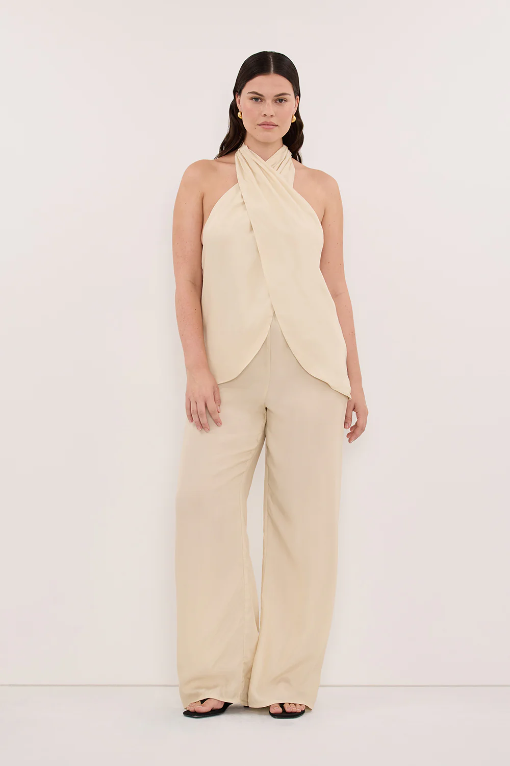 ADDIE STRAW CUPRO HALTER TOP - Image 5