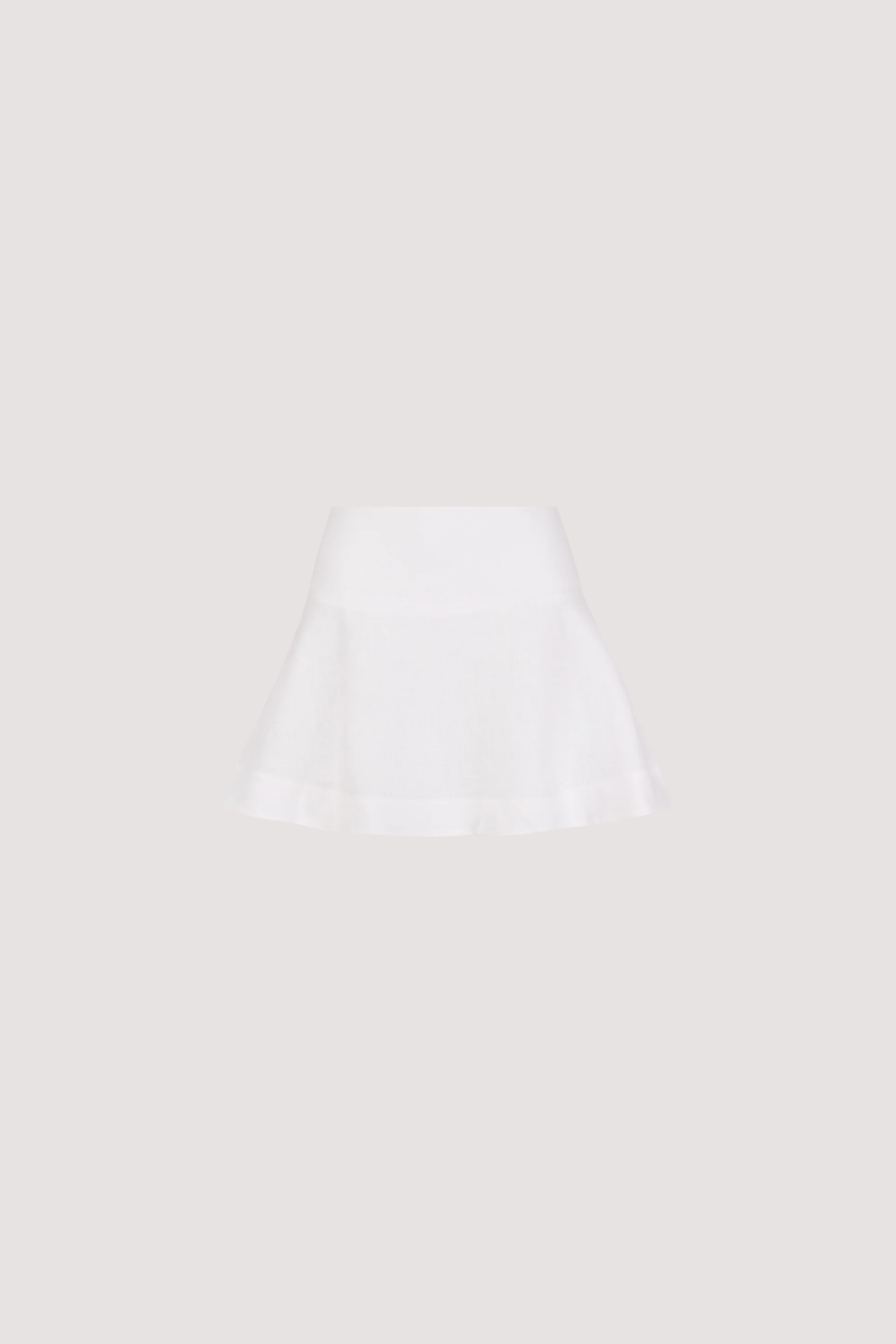 ALEA WHITE LINEN FLOUNCE MINI SKIRT - Image 7