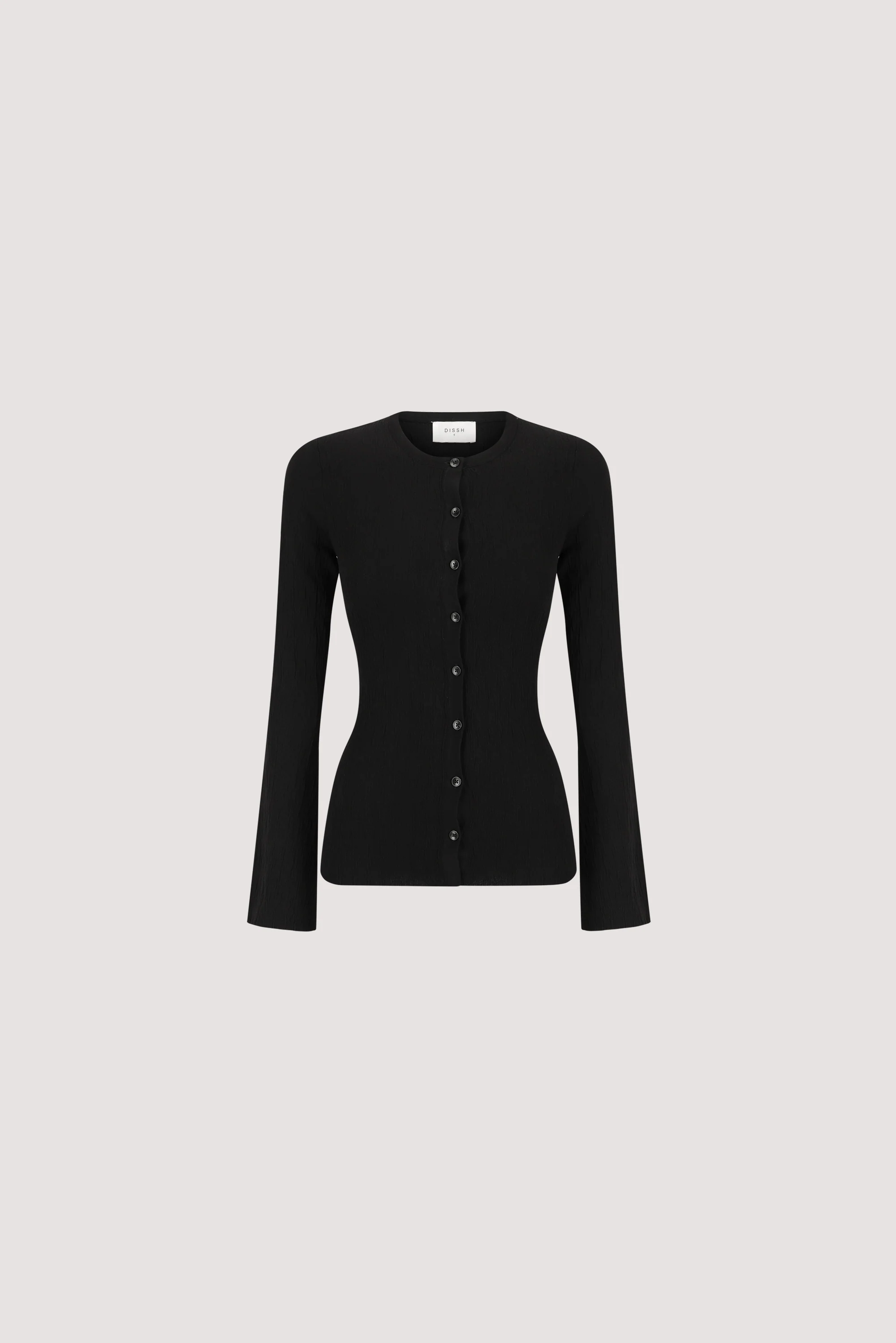 ALIAS BLACK LONG SLEEVE KNIT TOP - Image 8