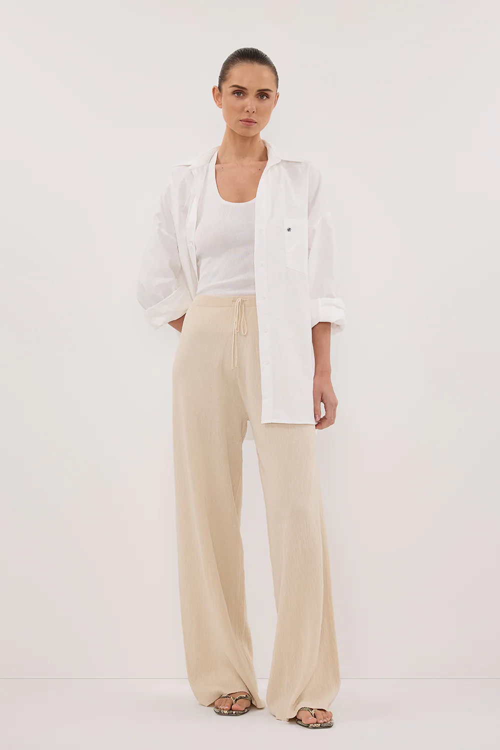 ALIAS NATURAL TEXTURED KNIT PANT