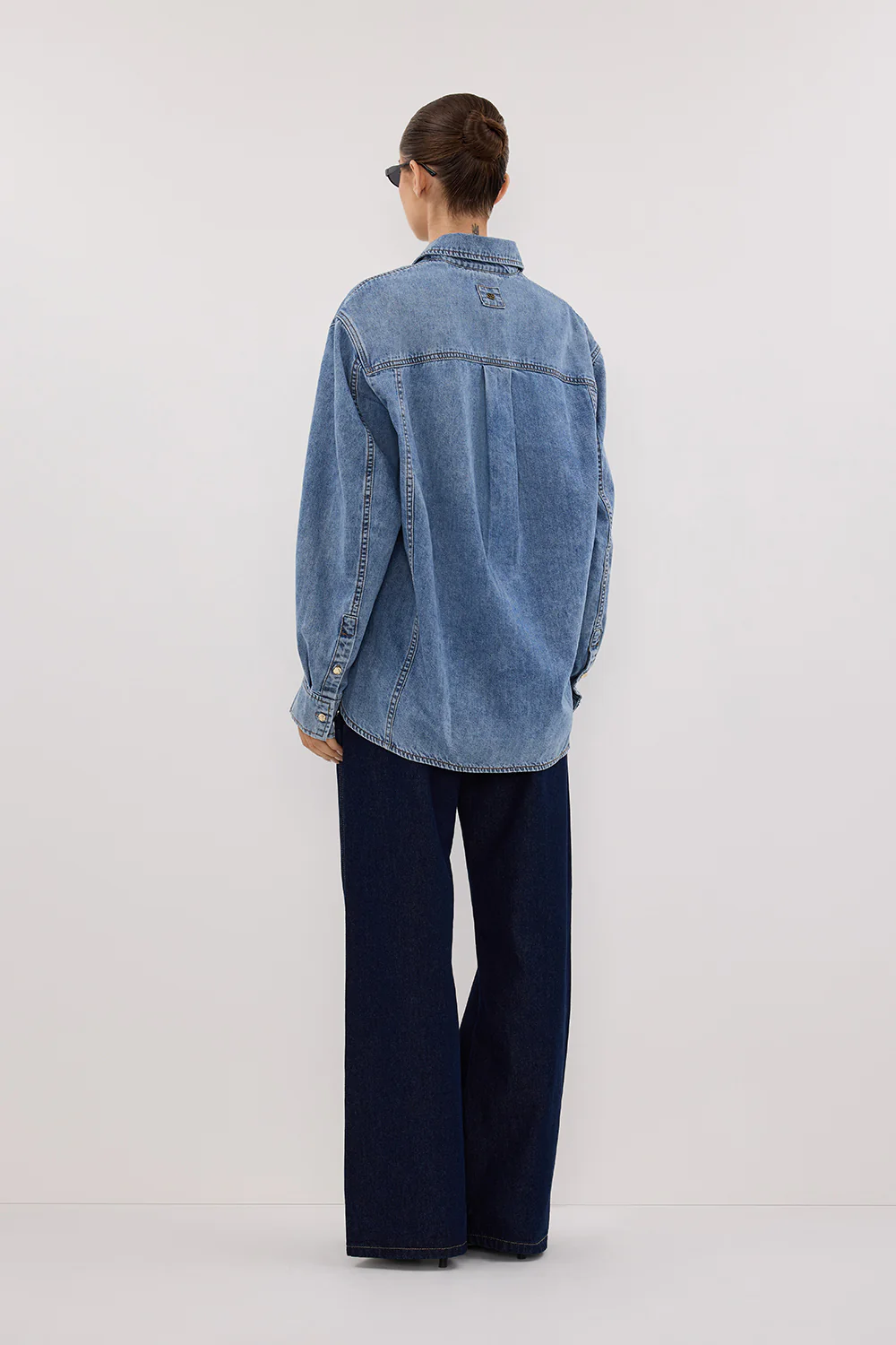 AMARA LIGHT BLUE DENIM SHIRT - Image 4