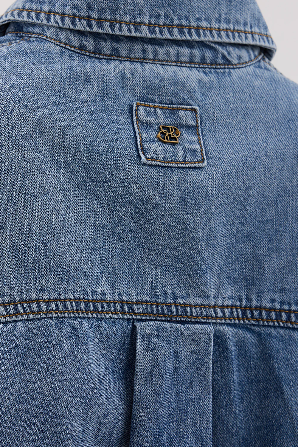 AMARA LIGHT BLUE DENIM SHIRT - Image 6