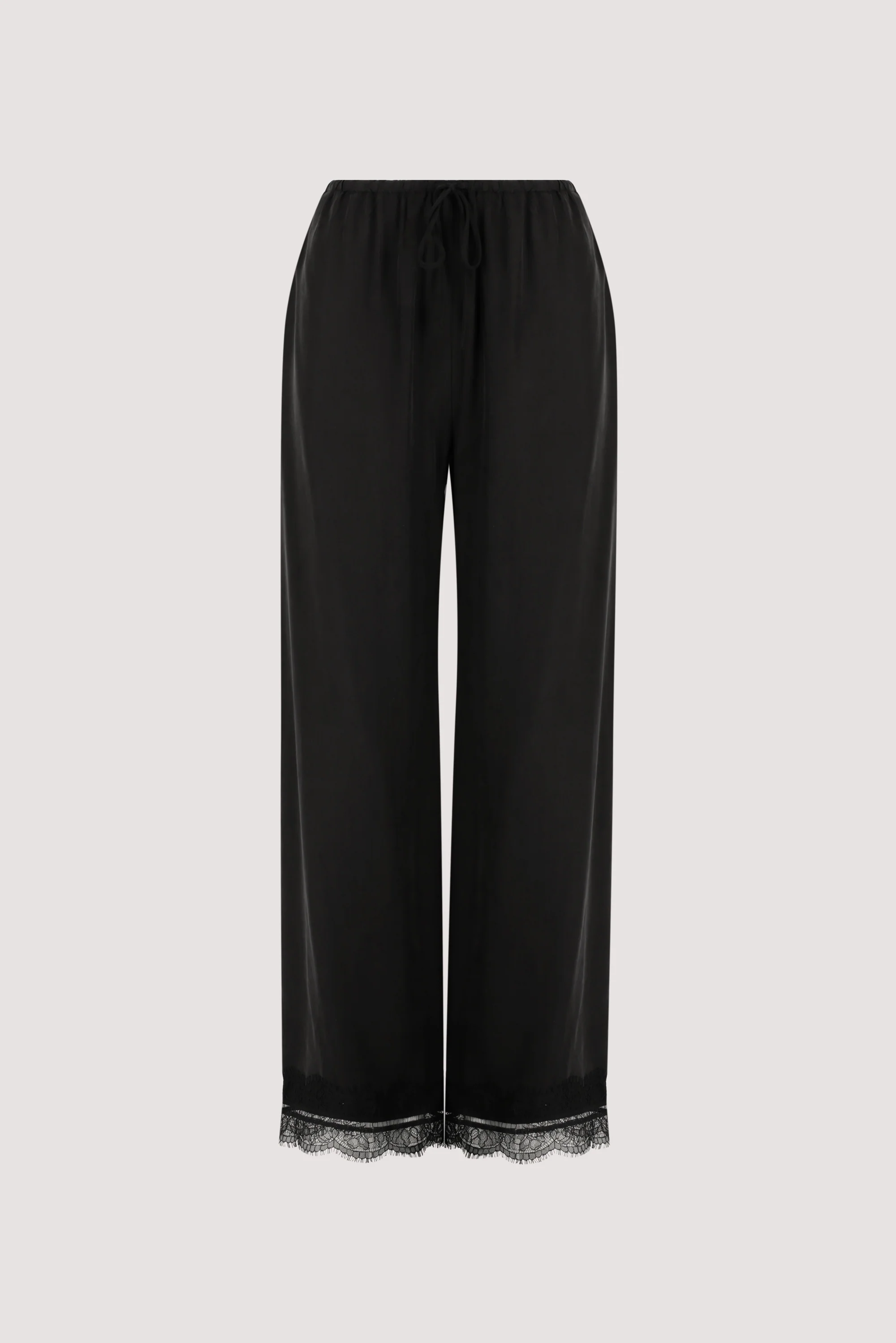 ANDREA BLACK CUPRO LACE PANT - Image 9