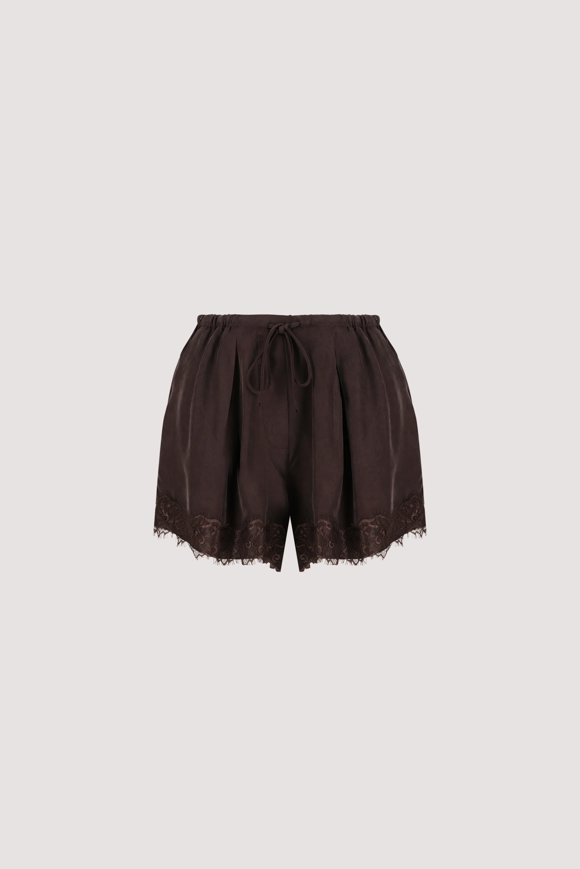 ANDREA PLUM CHOC CUPRO LACE SHORT - Image 9