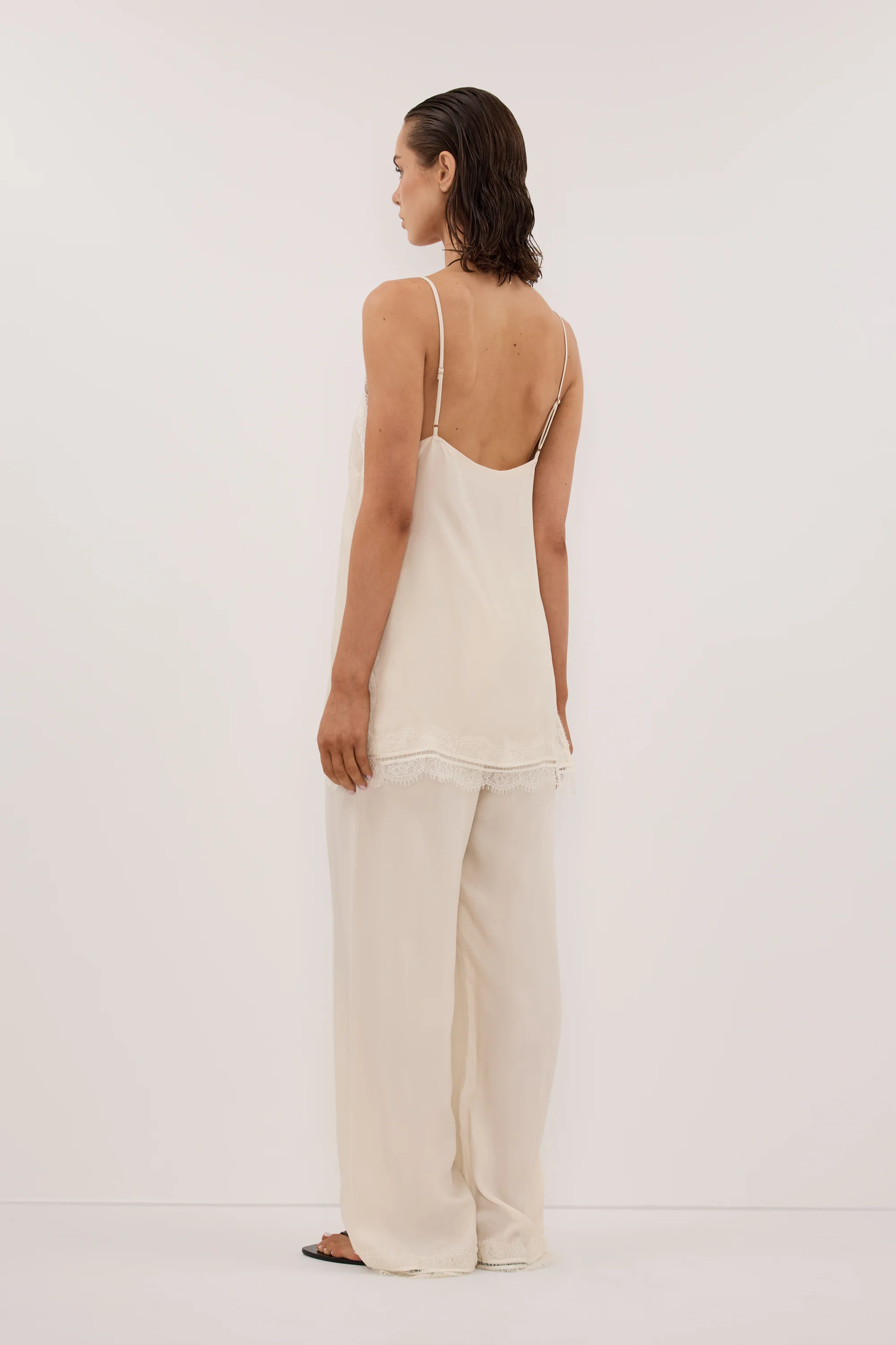 ANDREA SANDSTONE CUPRO LACE PANT - Image 3
