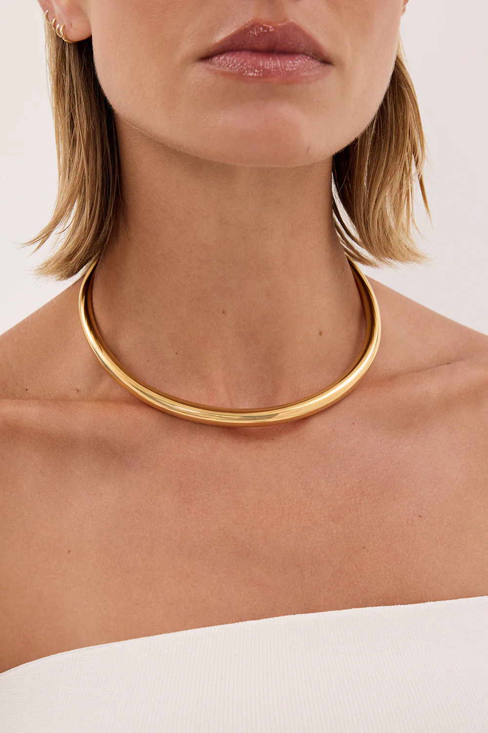 ANNA ROSSI SLIDE ON NECKLACE GOLD - Image 4
