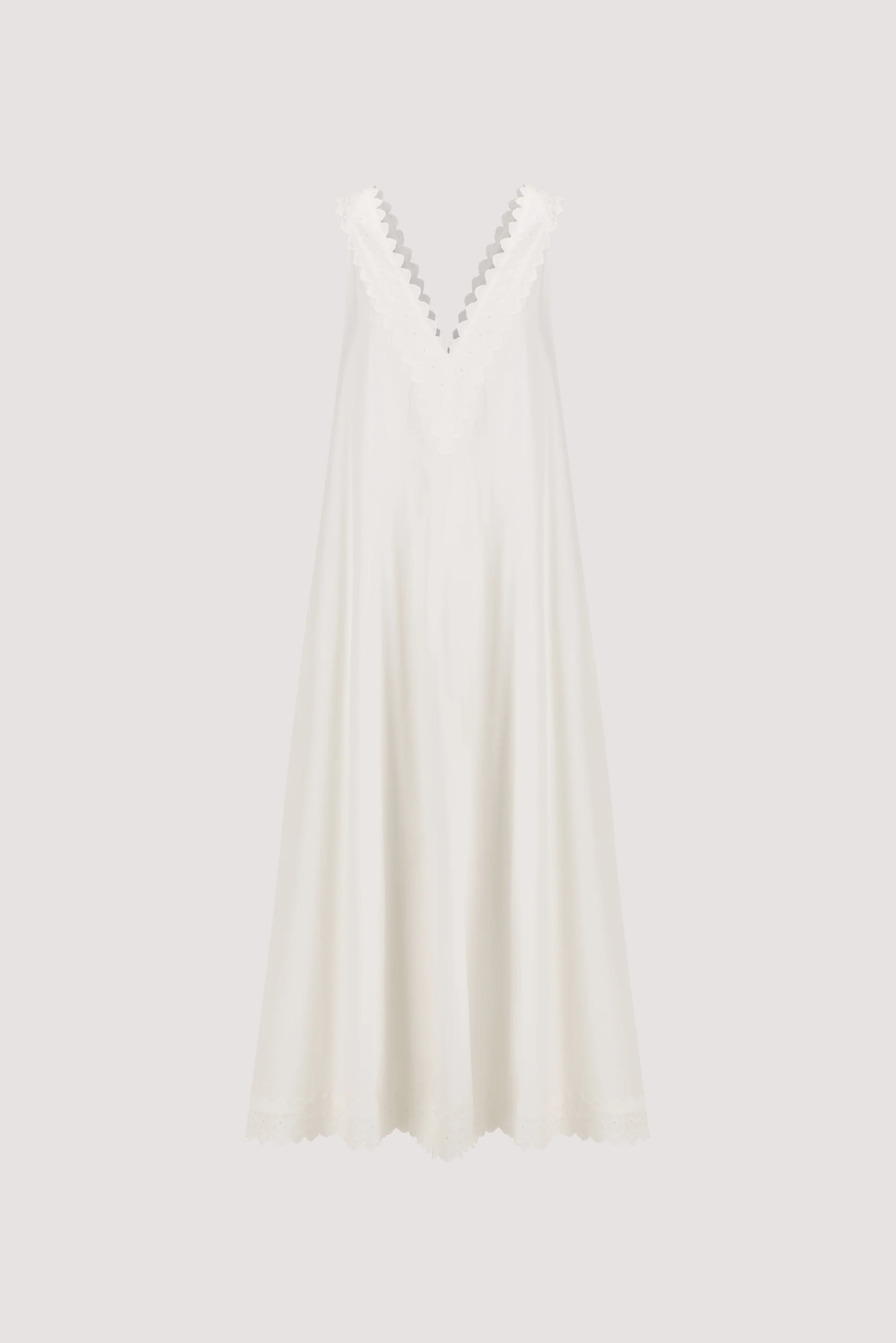 ANNABEL WHITE SLEEVELESS V NECK MIDI DRESS - Image 7