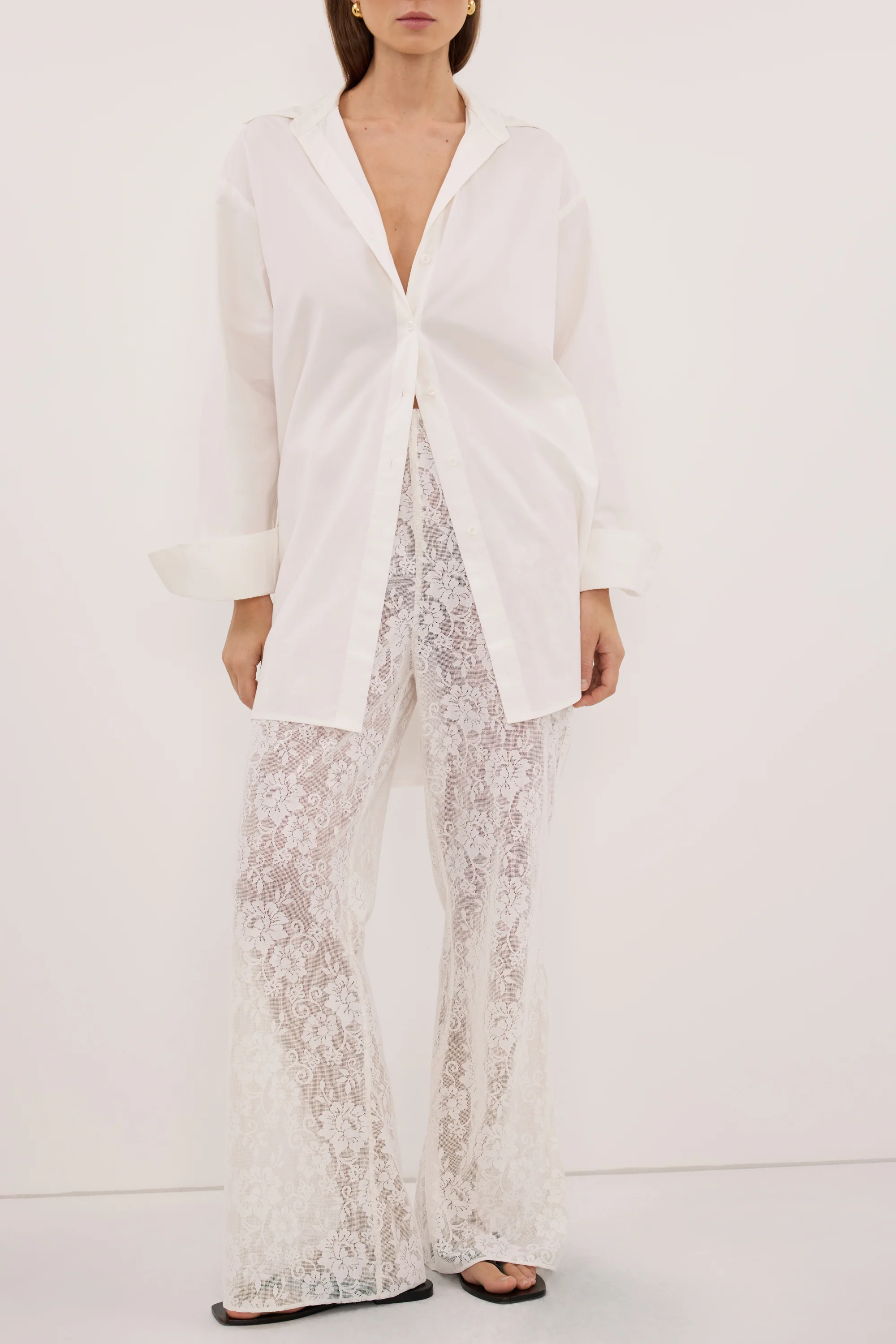 ANYA WHITE LACE PANT - Image 2