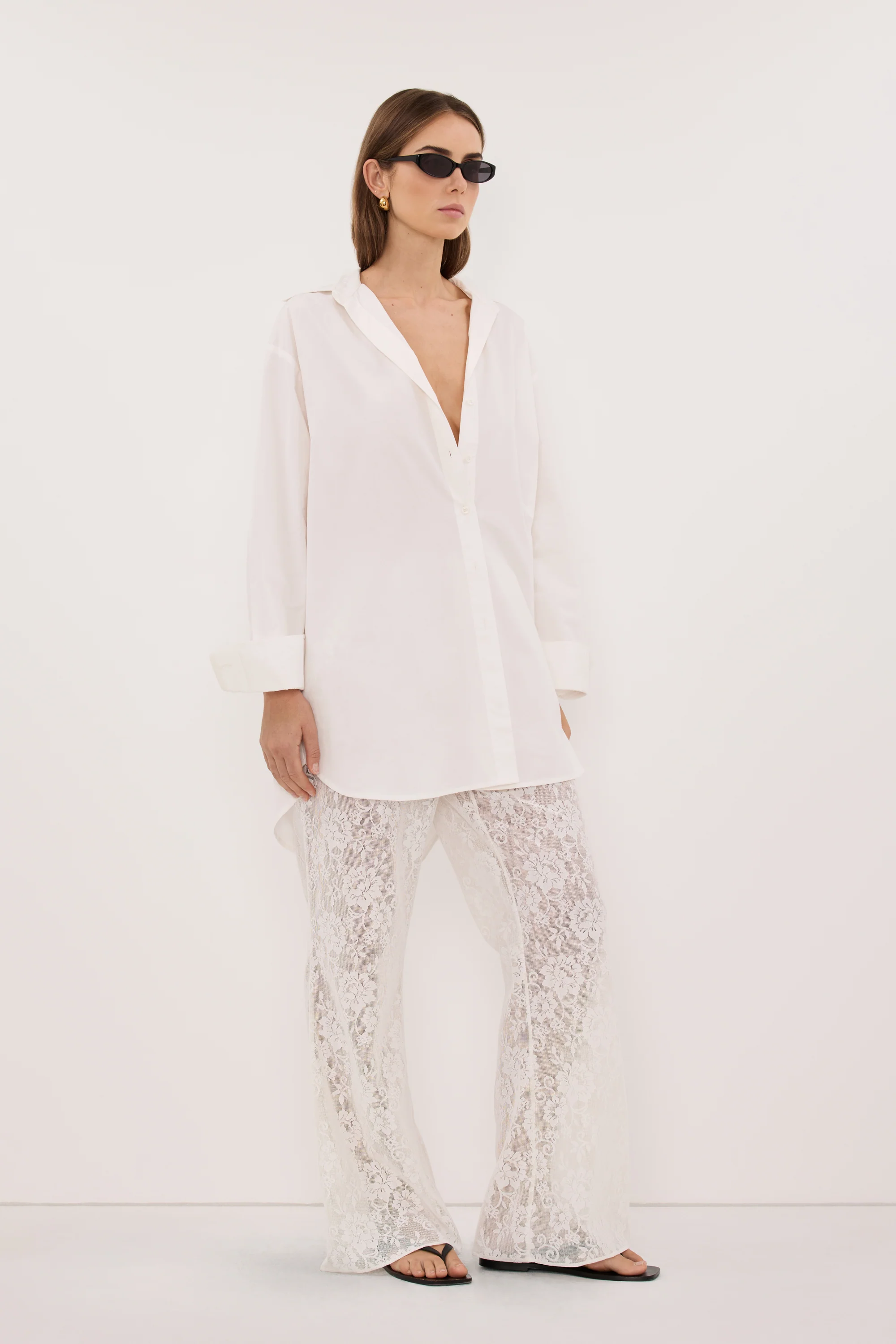 ANYA WHITE LACE PANT - Image 4