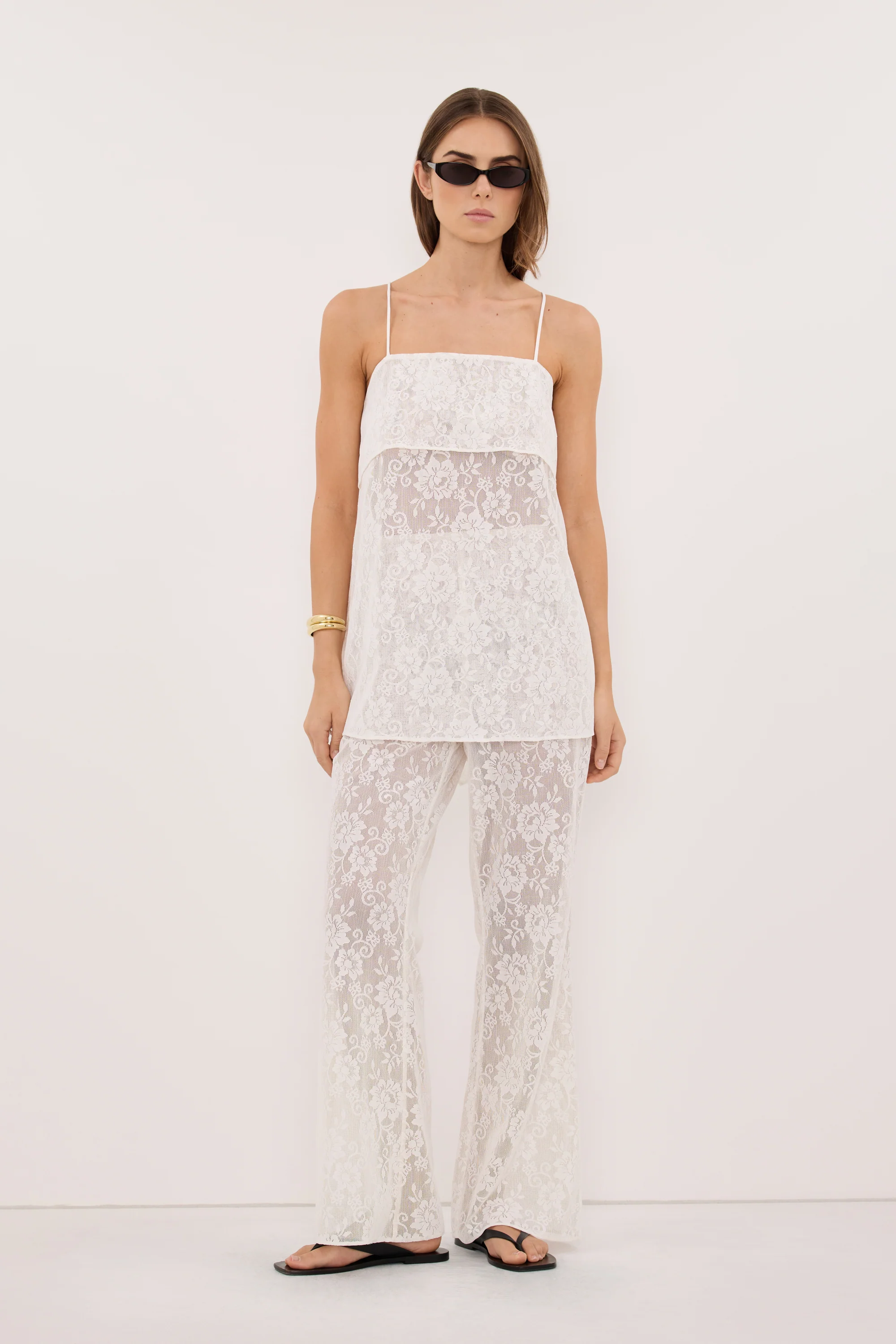 ANYA WHITE LACE PANT - Image 7