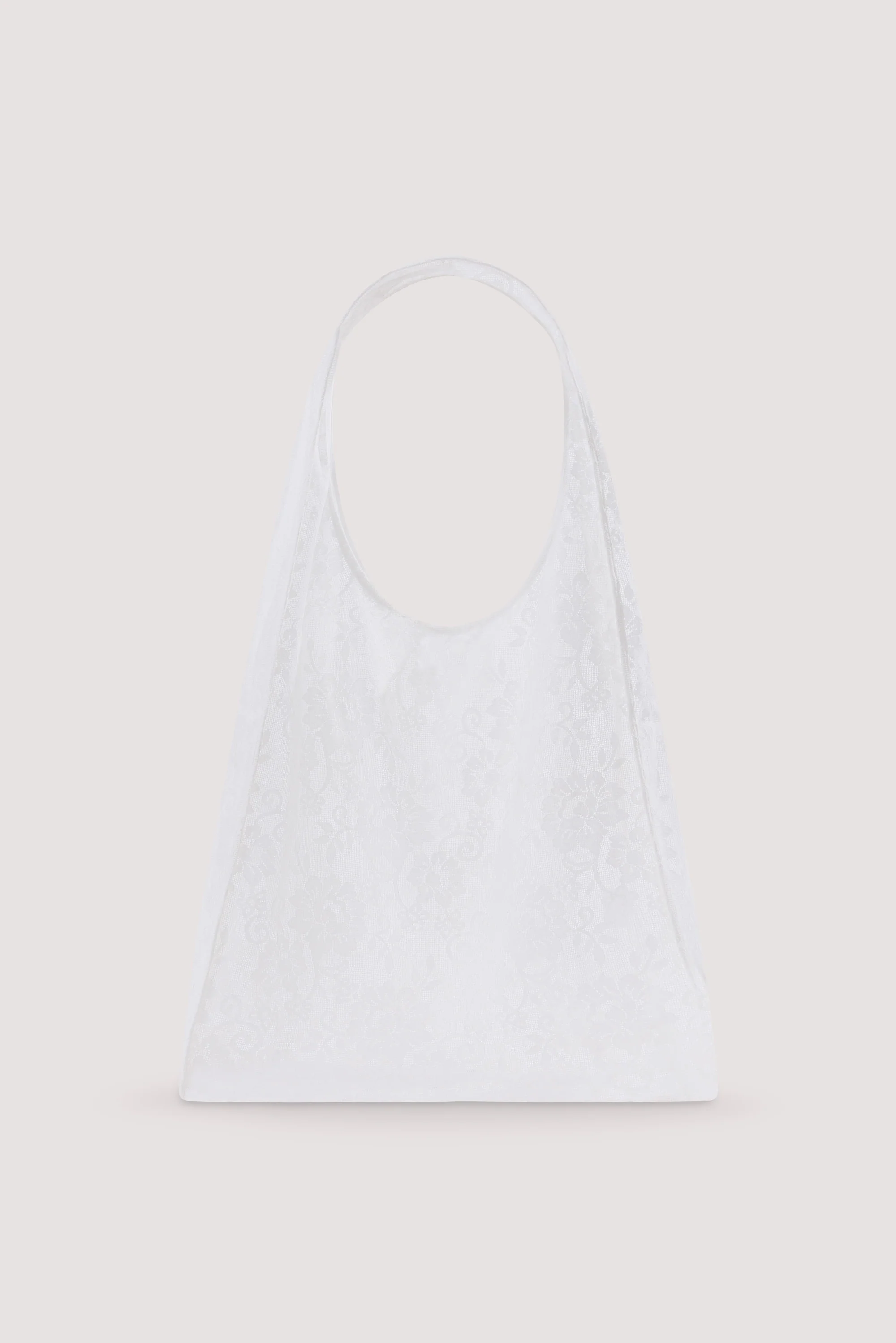 ANYA WHITE LACE SHOULDER BAG