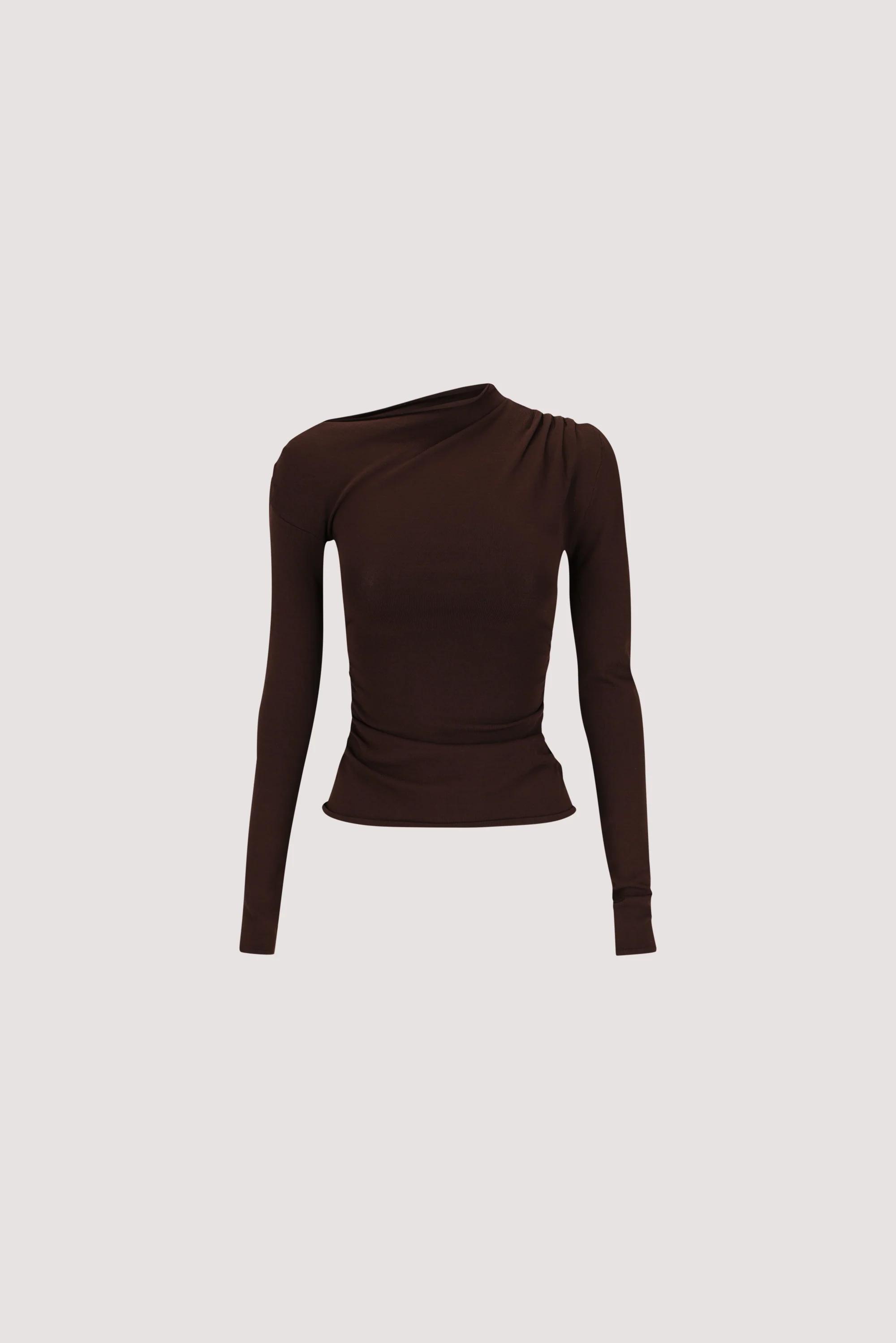 ARIEL CHOC LONG SLEEVE KNIT TOP - Image 6