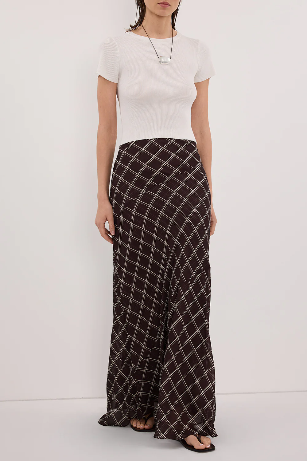 ARLINGTON CHOC MIDI SKIRT - Image 2