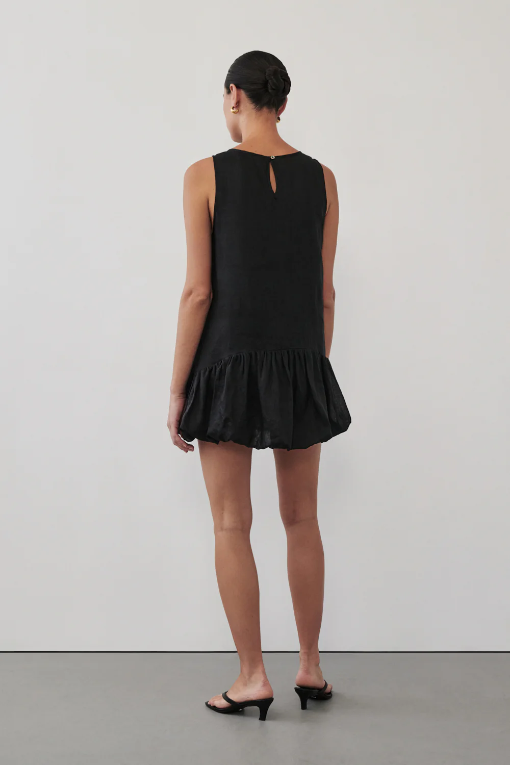 ARLO BLACK RAMIE BUBBLE MINI DRESS - Image 4