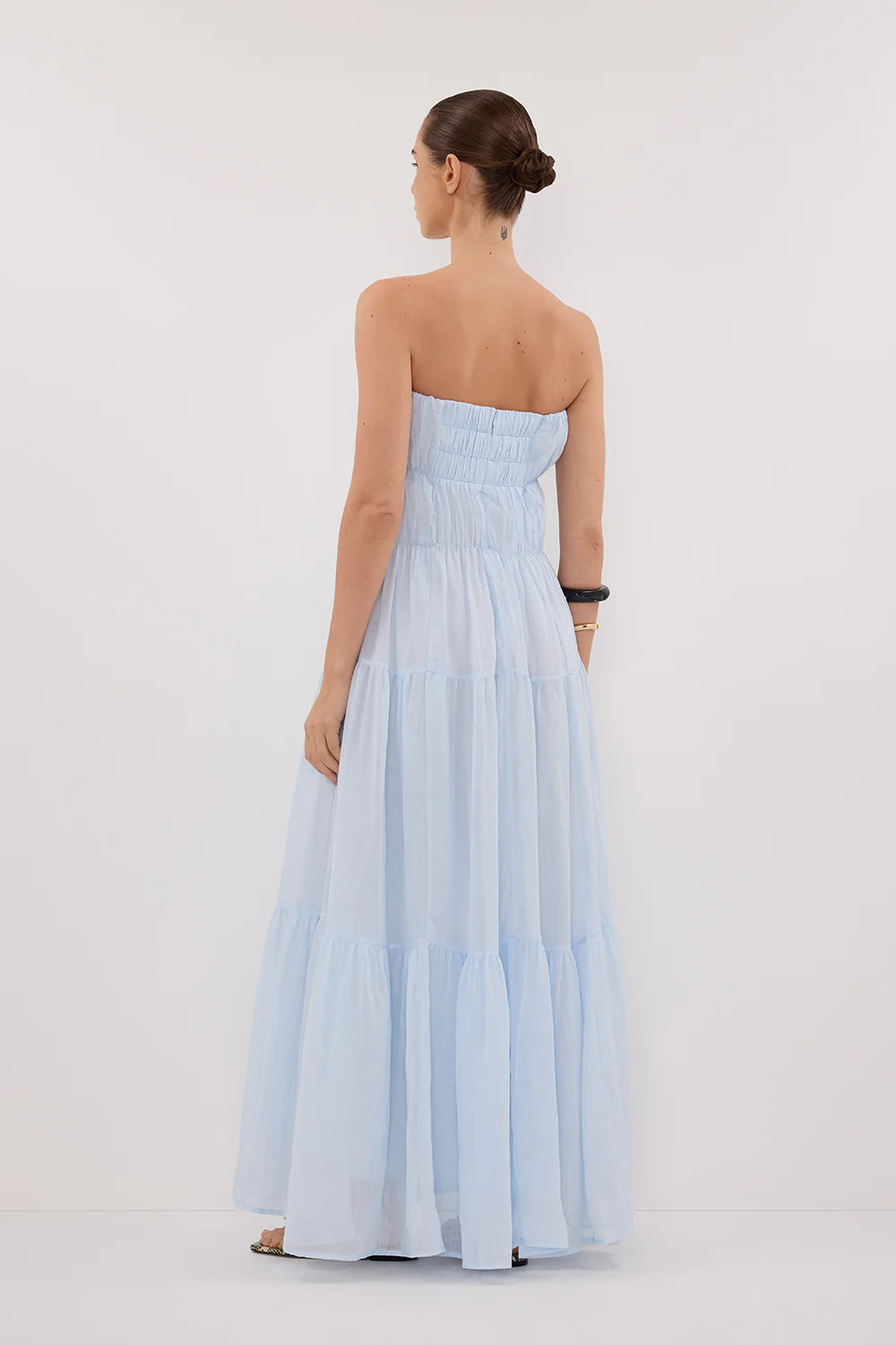 ARTIE CORNFLOWER RAMIE MIDI DRESS - Image 4