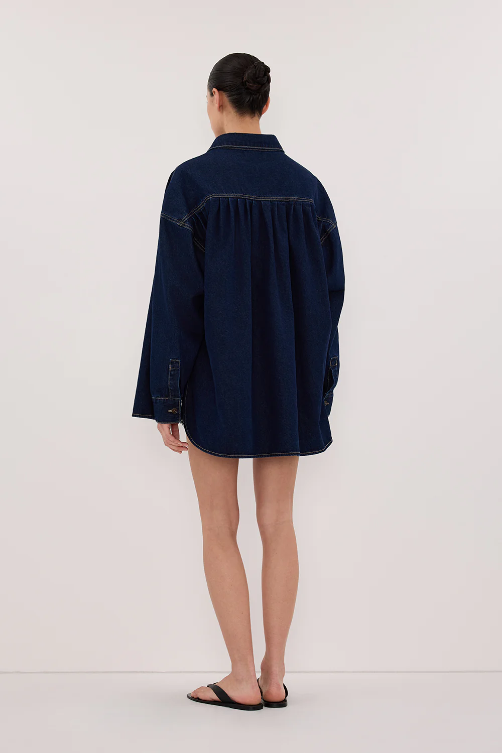 ASHTON INDIGO OVERSIZED DENIM SHIRT - Image 5