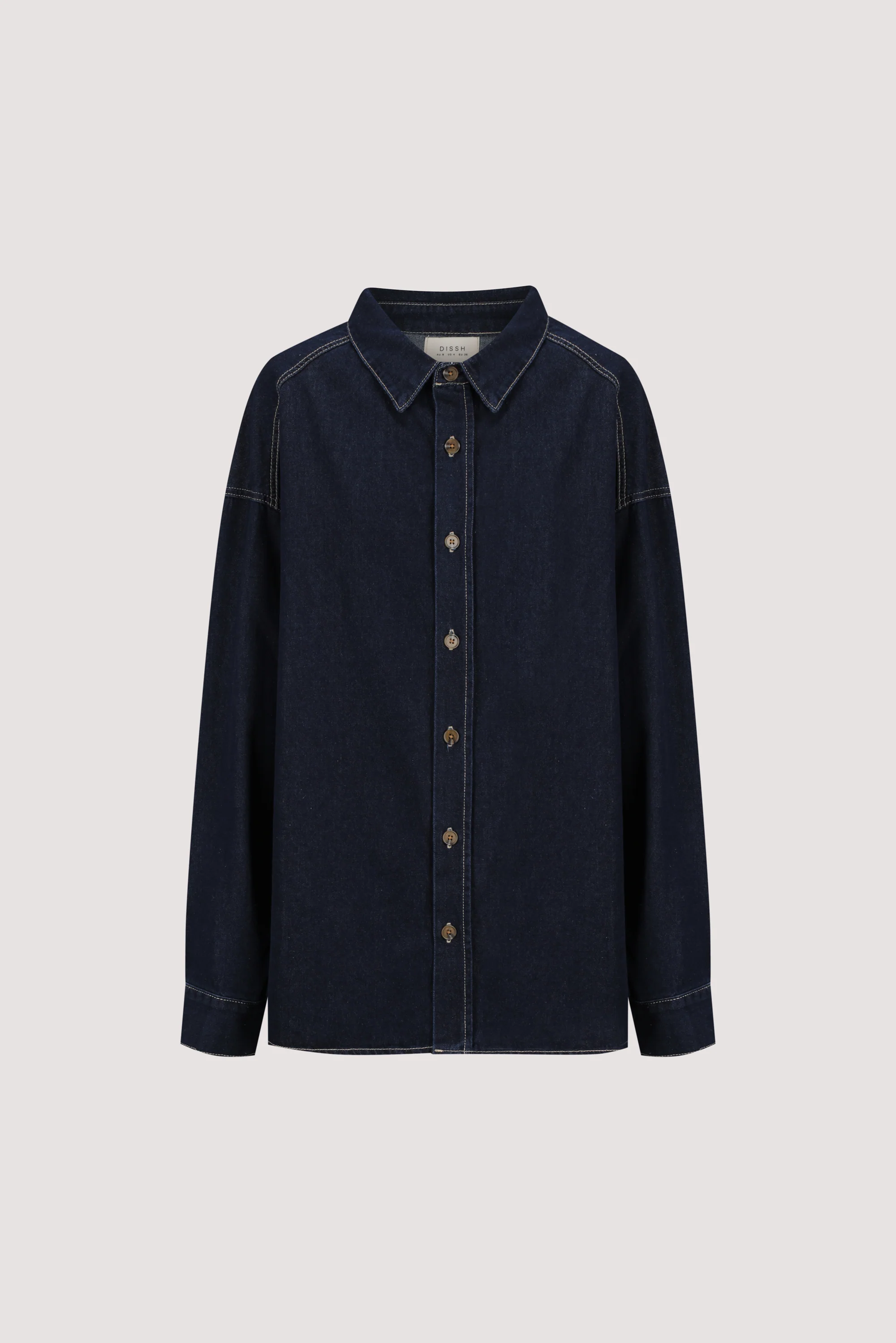 ASHTON INDIGO OVERSIZED DENIM SHIRT - Image 7