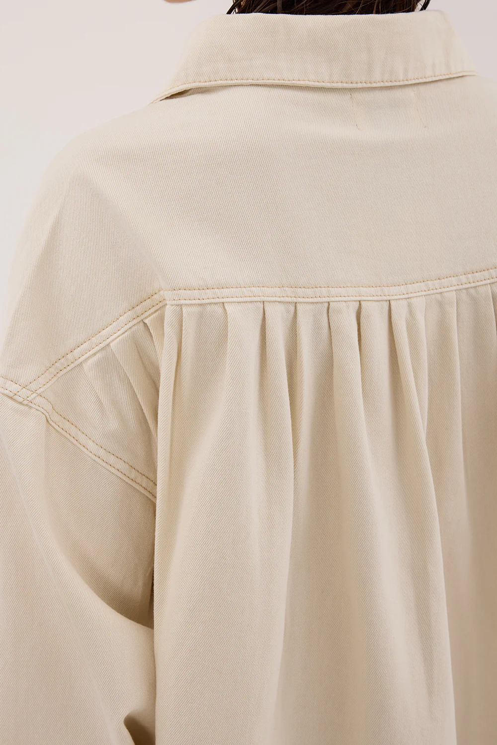 ASHTON NATURAL OVERSIZED DENIM SHIRT - Image 6