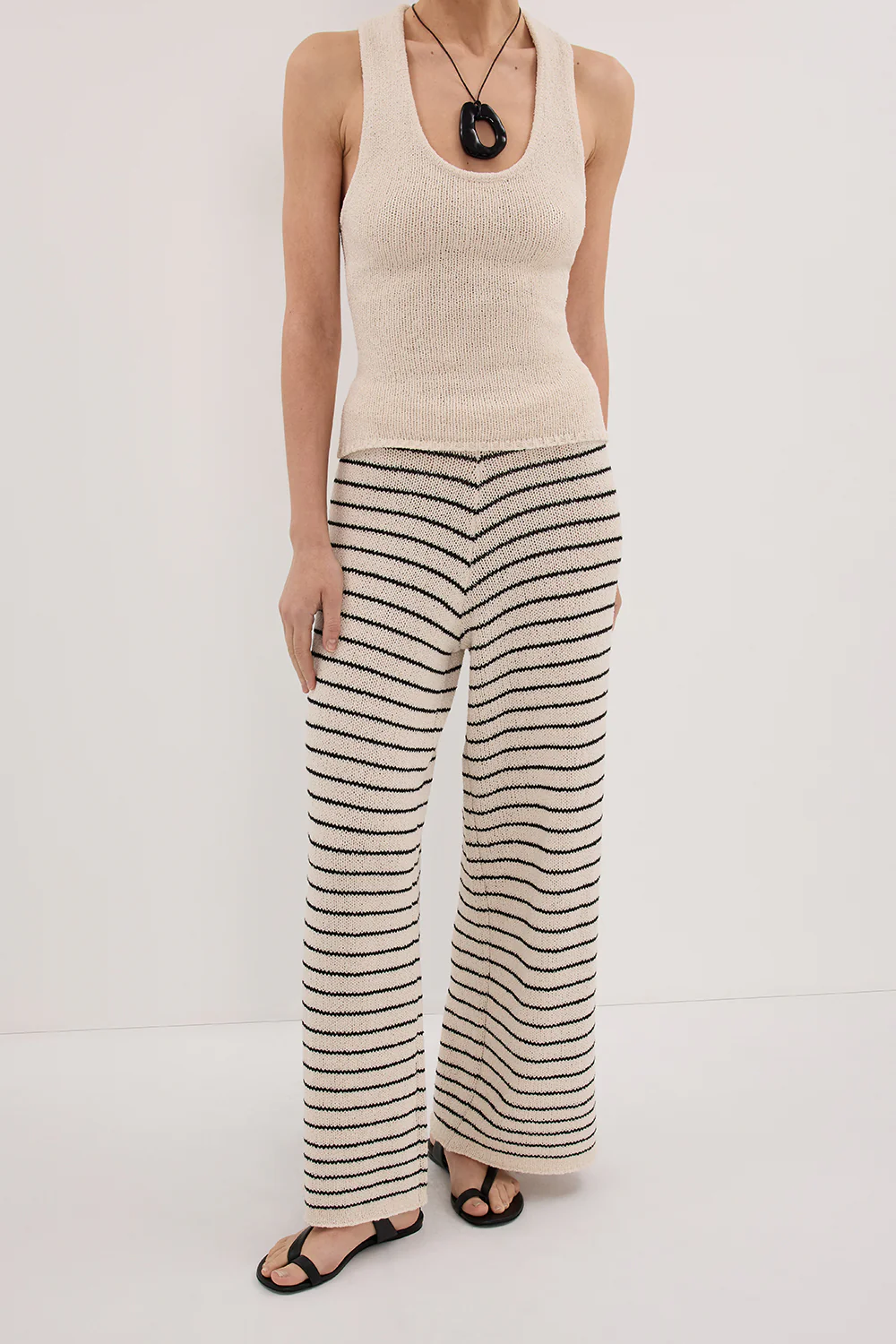 ASPEN SANDSTONE STRIPE KNIT PANT - Image 2