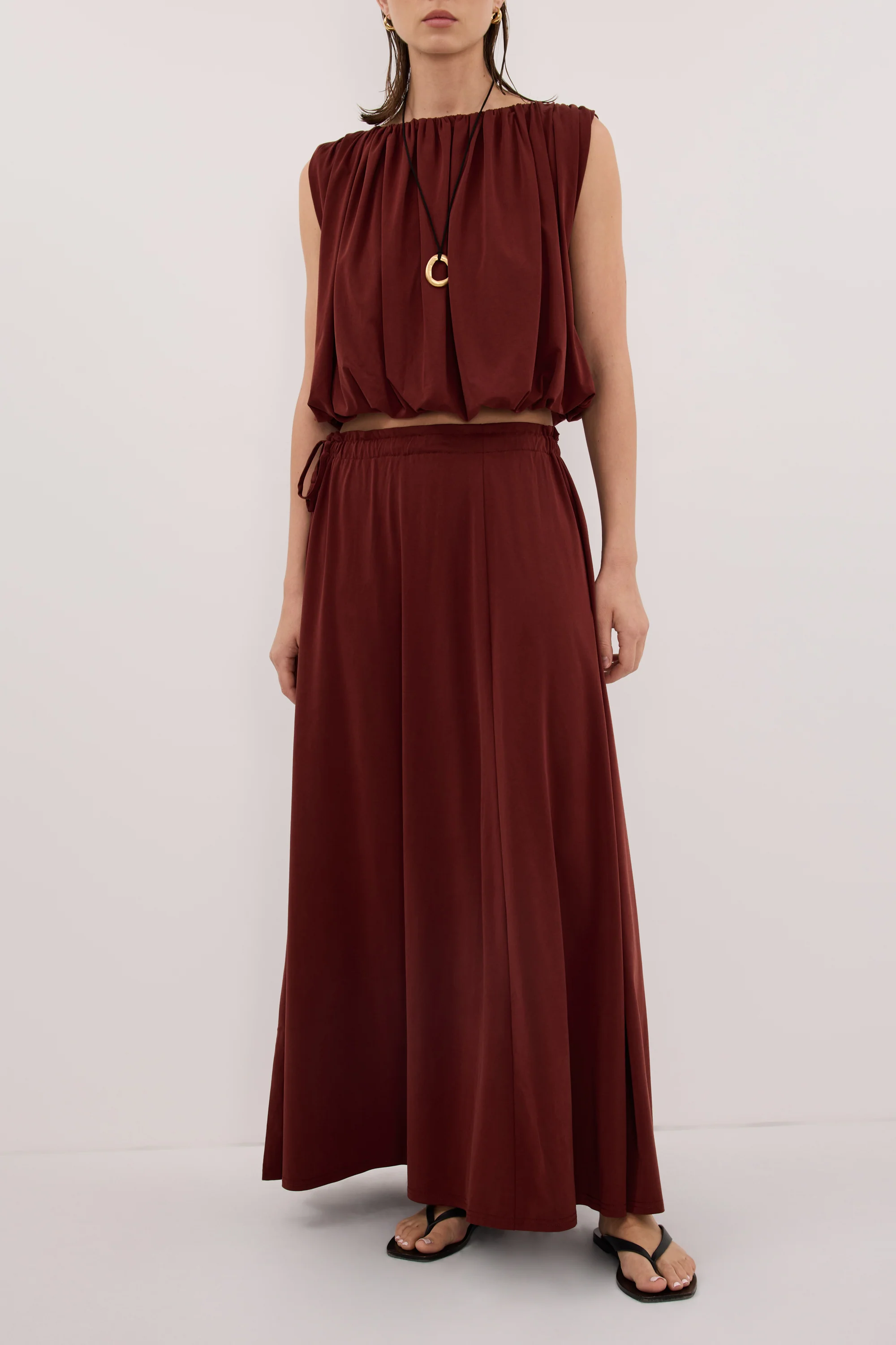 AVA SAHARA MODAL BLEND MIDI SKIRT - Image 2