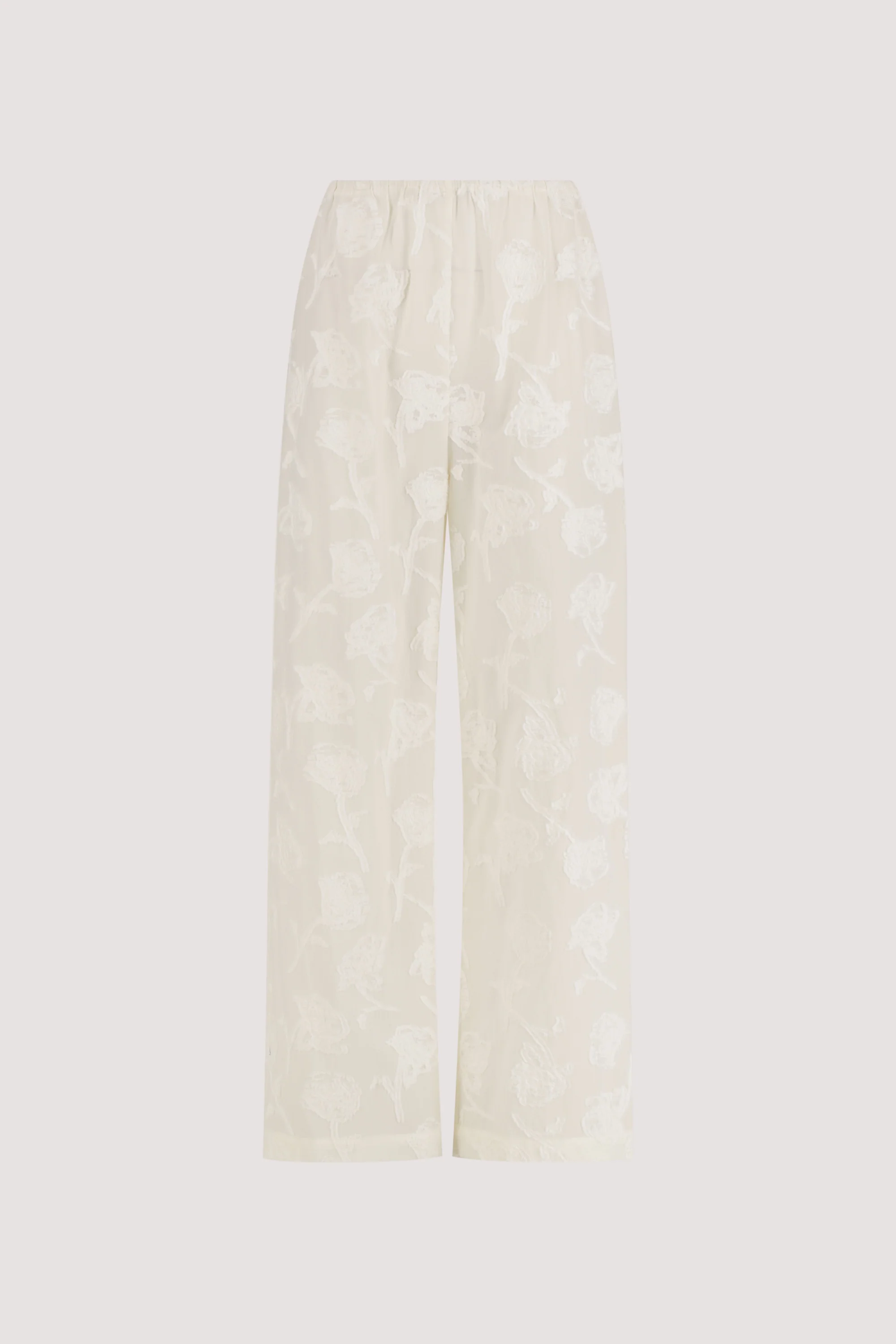 AZALEA OFF WHITE JACQUARD PANT - Image 7