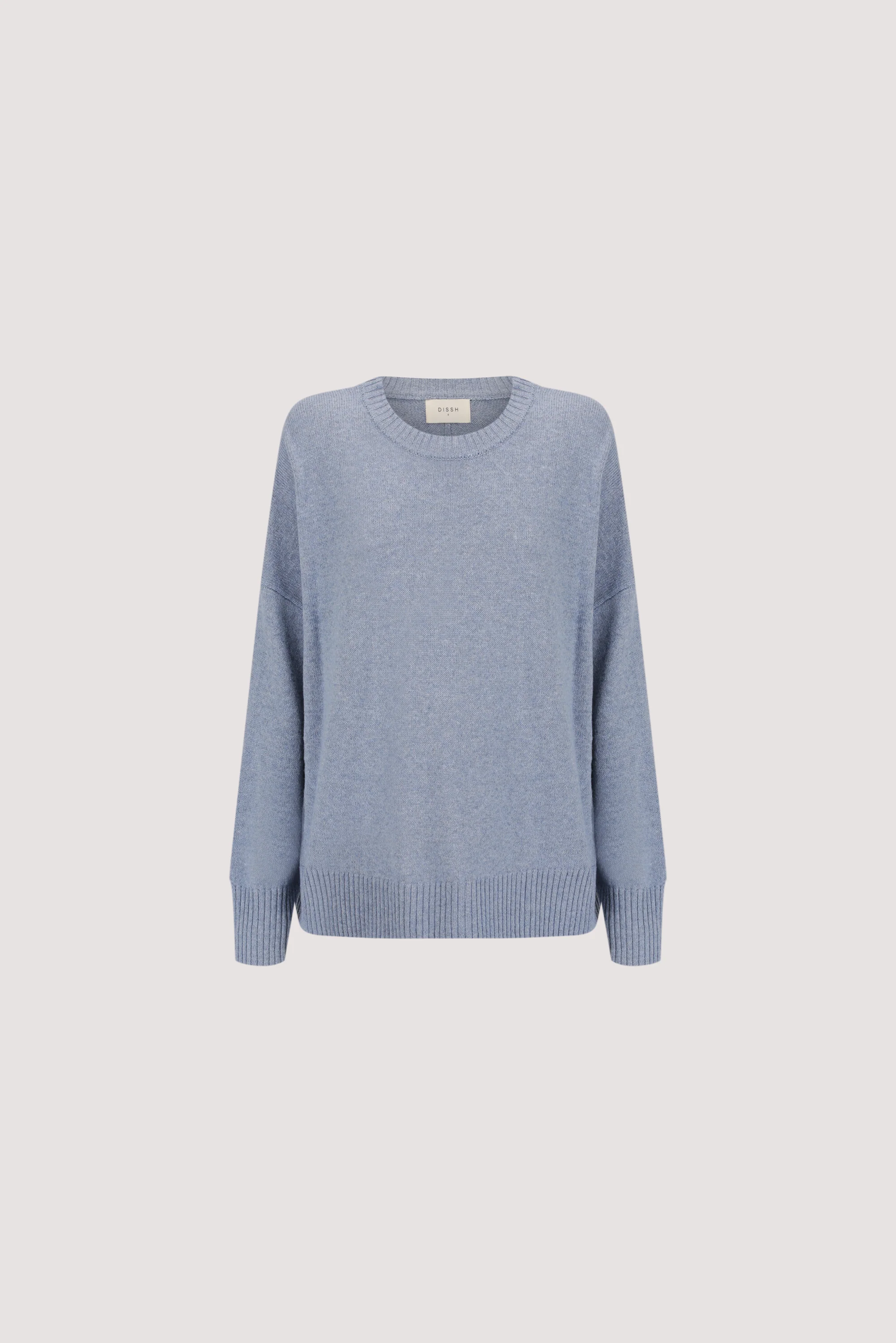 BELLA SKY BLUE CREW NECK KNIT JUMPER - Image 5