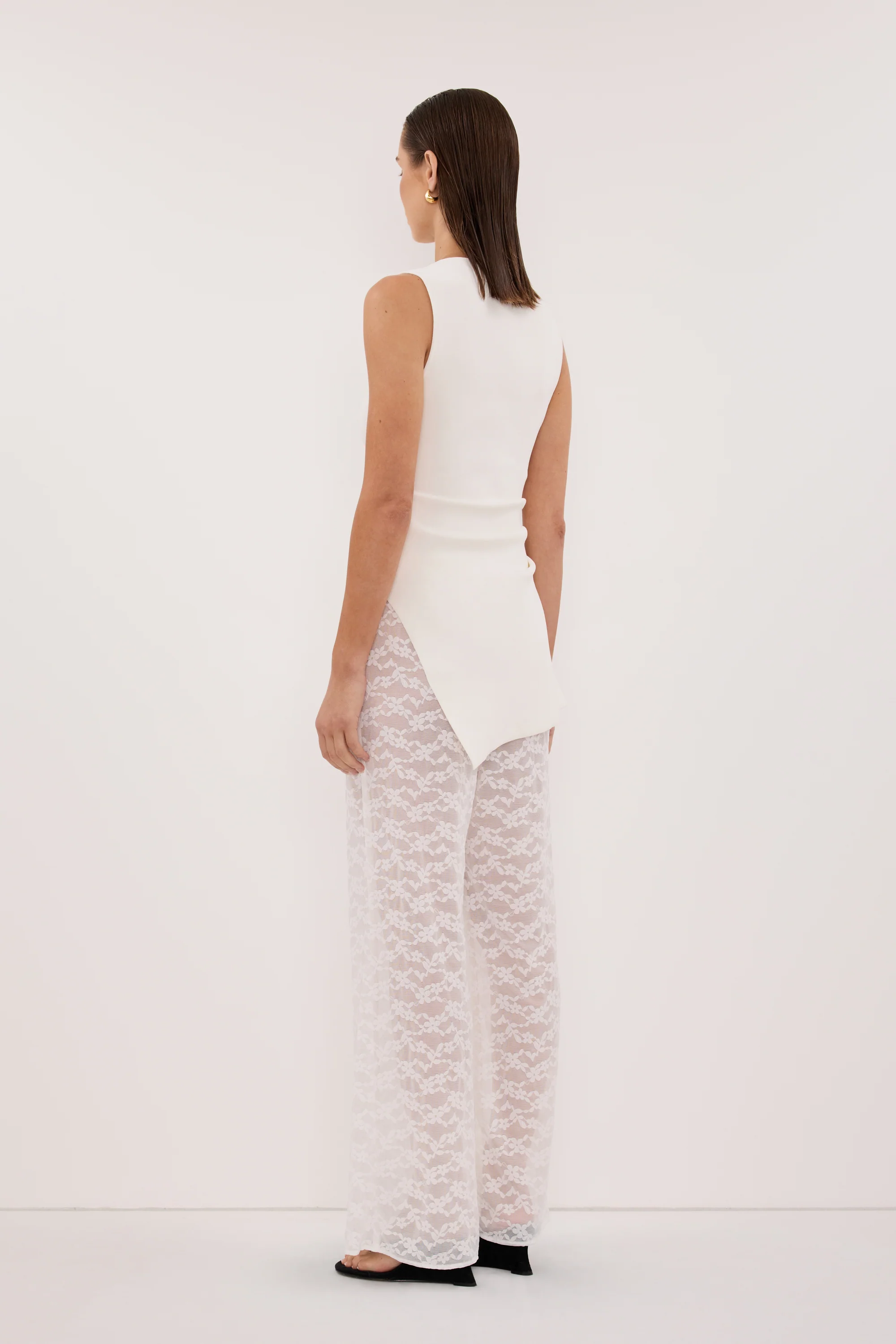 BELLE WHITE LACE PANT - Image 3
