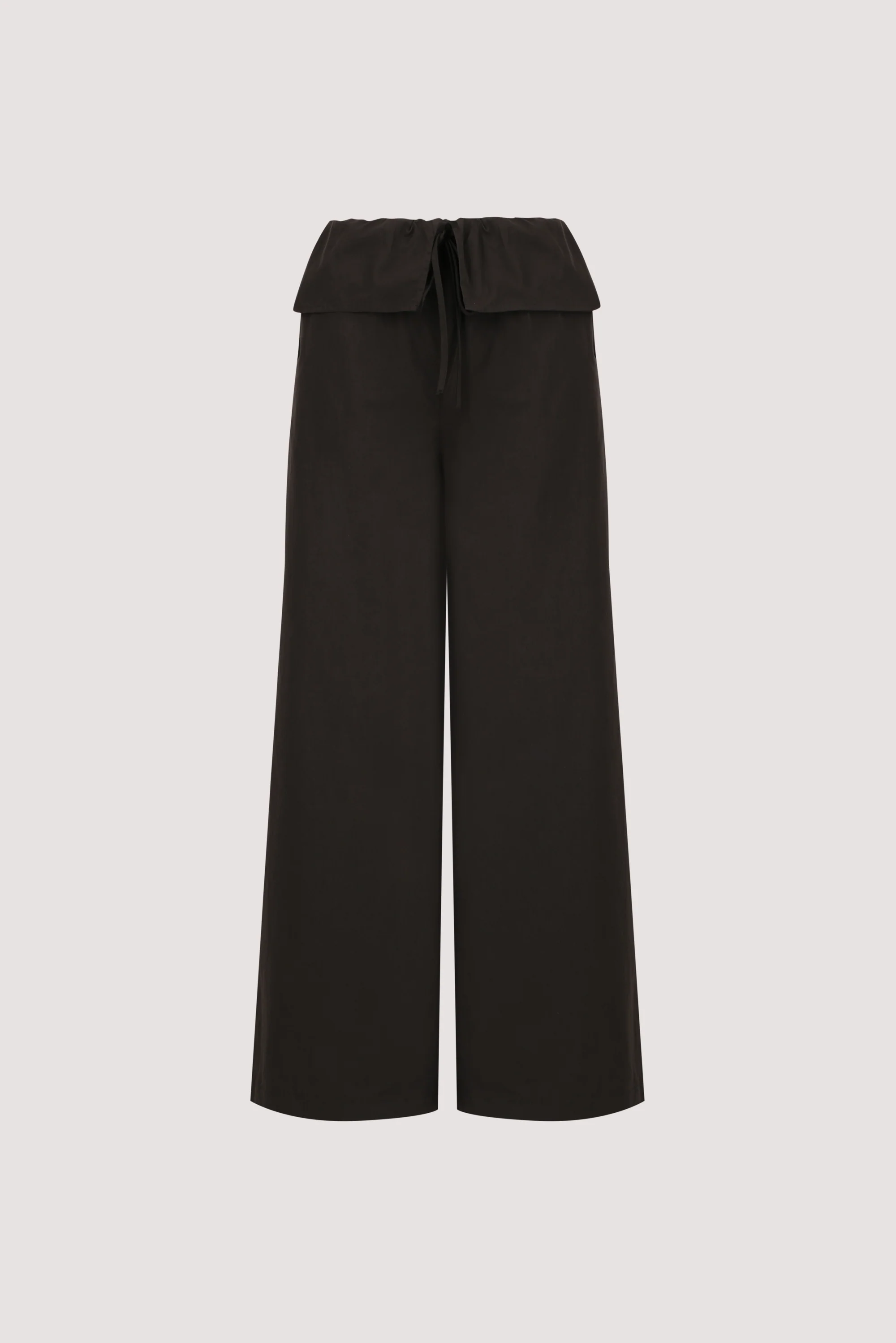 BENTLEE BLACK COTTON FISHERMAN PANT - Image 6
