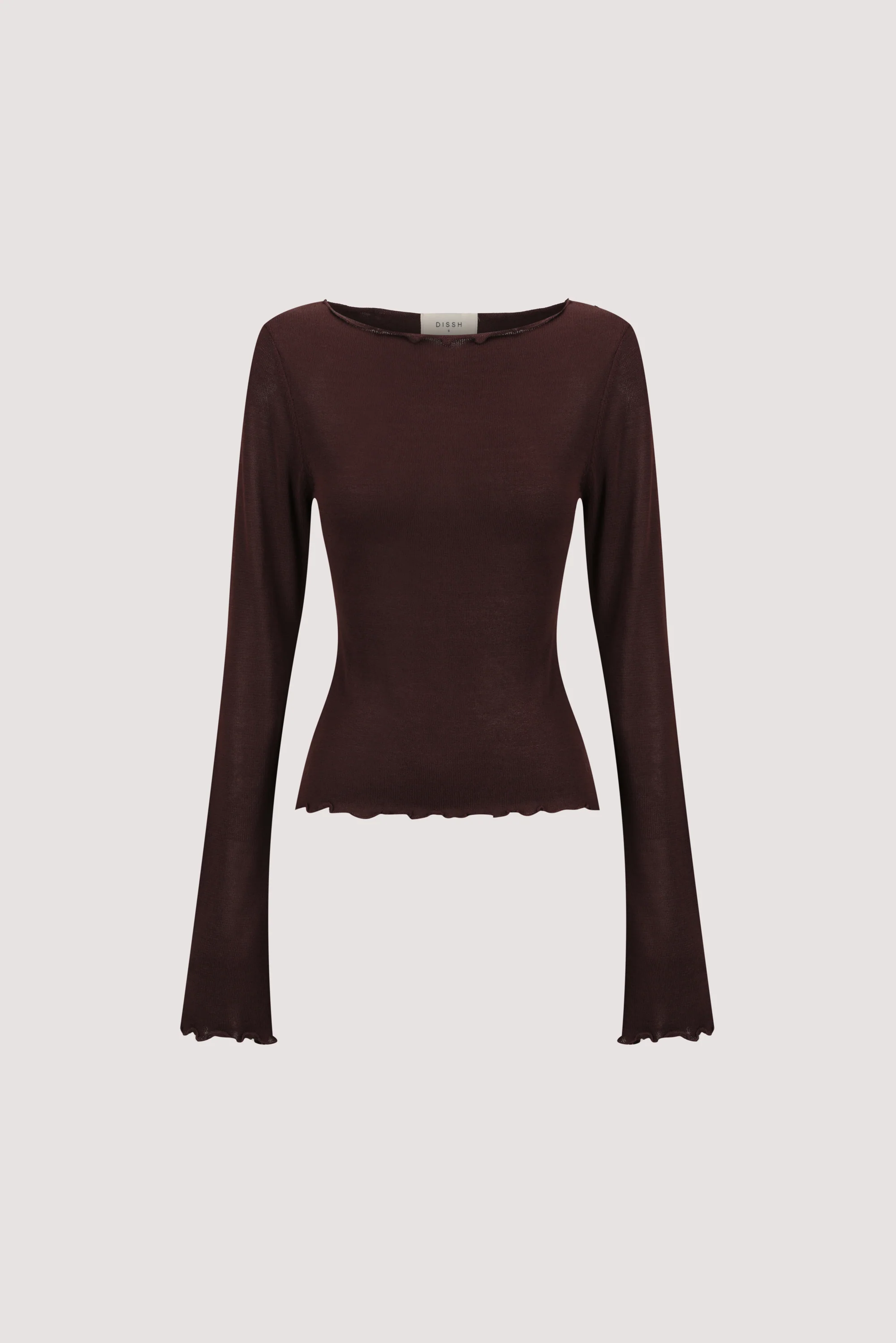 BLAKE PLUM LONG SLEEVE BOAT NECK KNIT TOP - Image 6