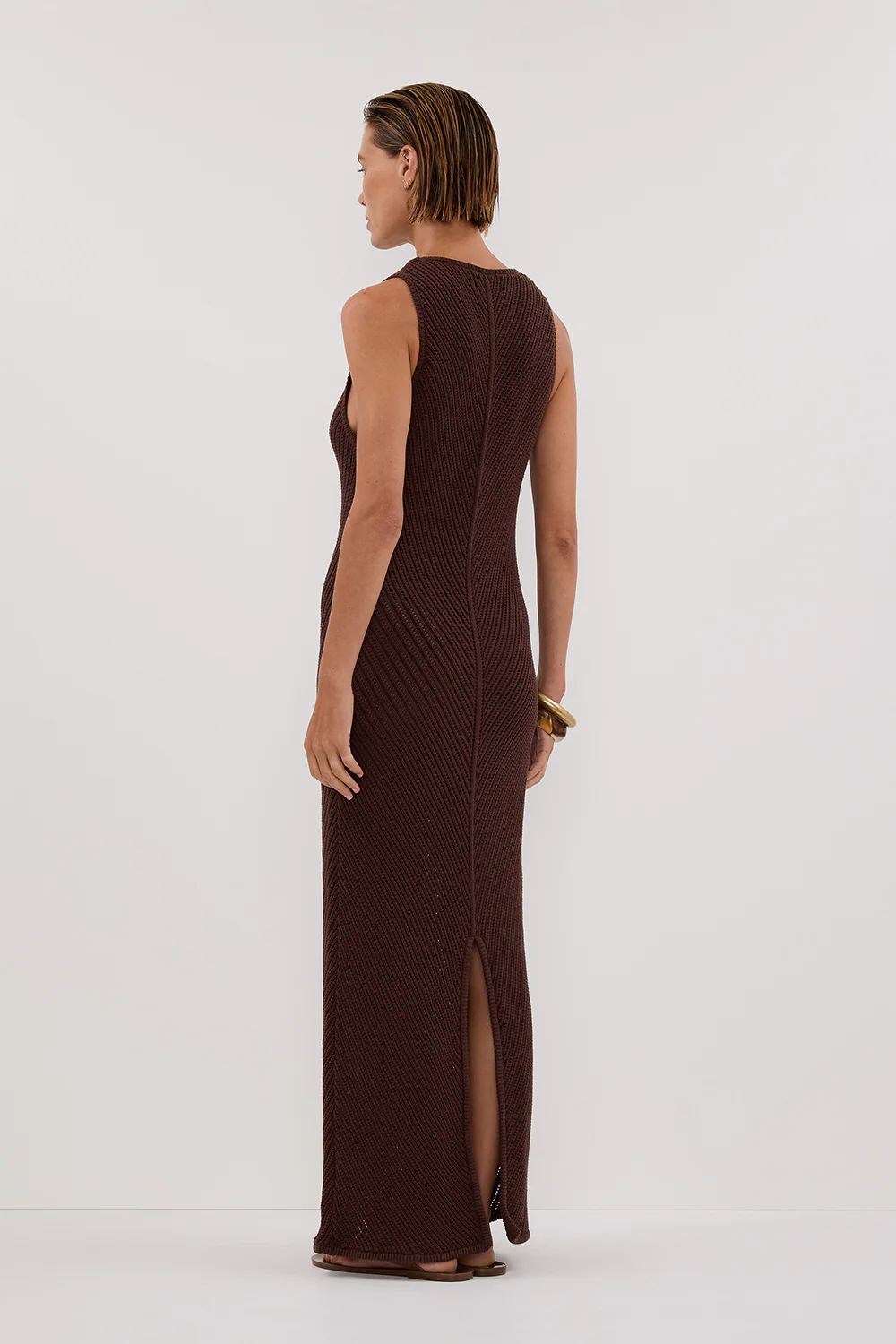 BLOOM CHOC CROCHET MAXI DRESS - Image 4
