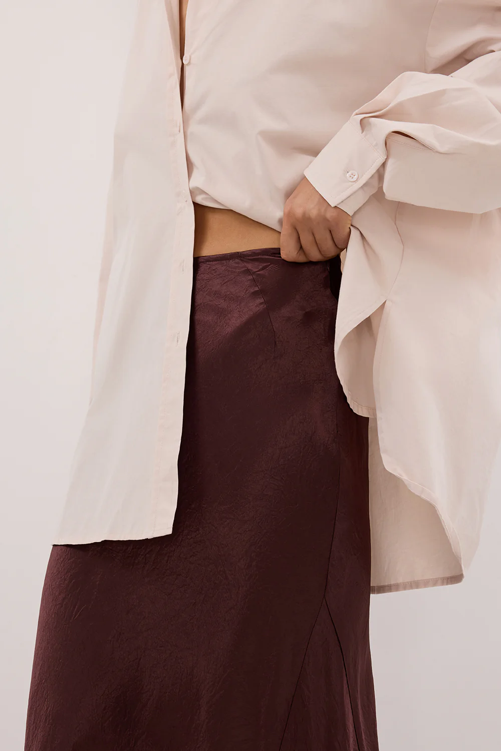 BREANNA WALNUT JACQUARD MAXI SKIRT - Image 5