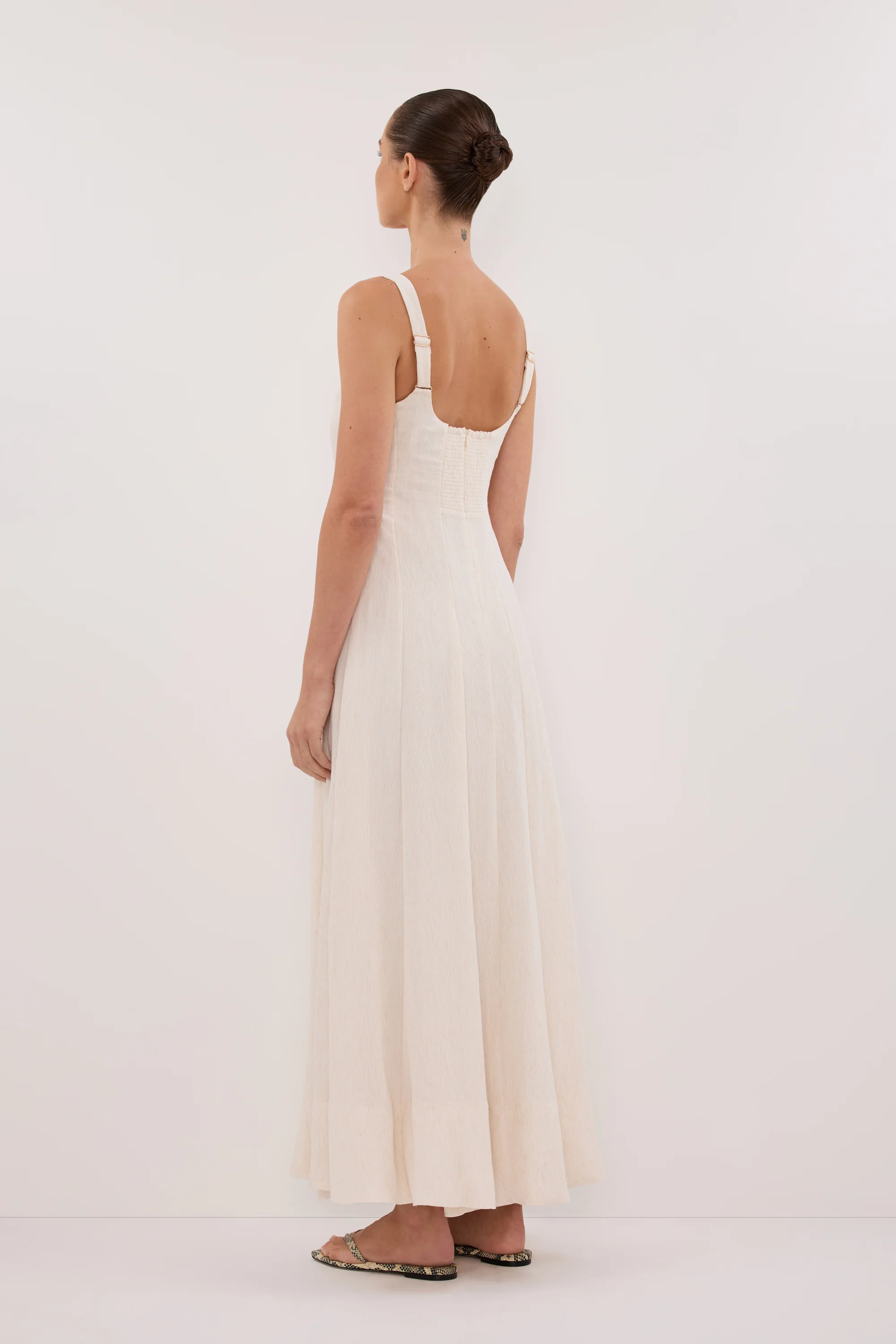 CANNE CREAM MIDI DRESS - Image 4