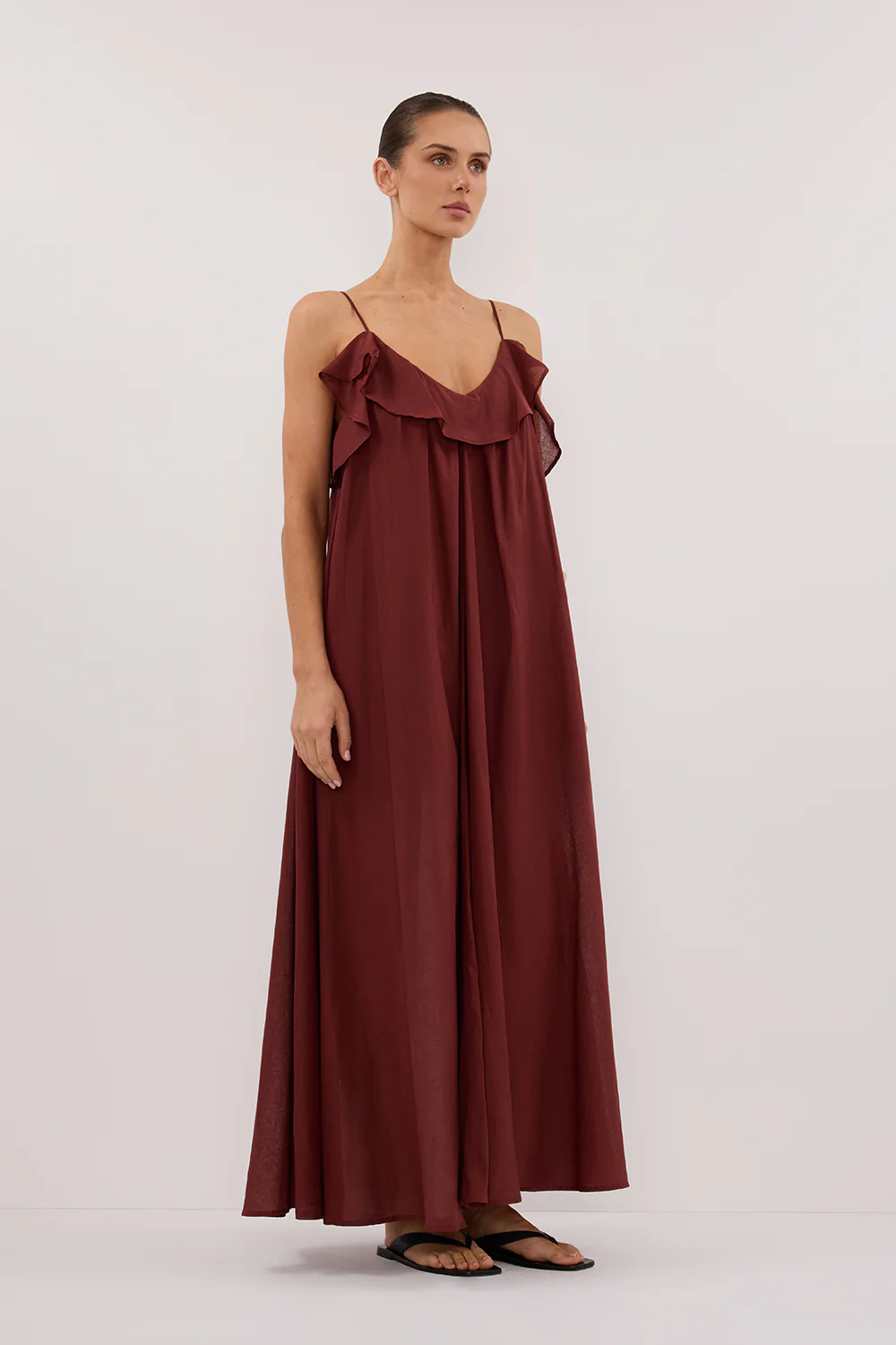 CAPRI SAHARA LINEN BLEND MAXI DRESS - Image 3