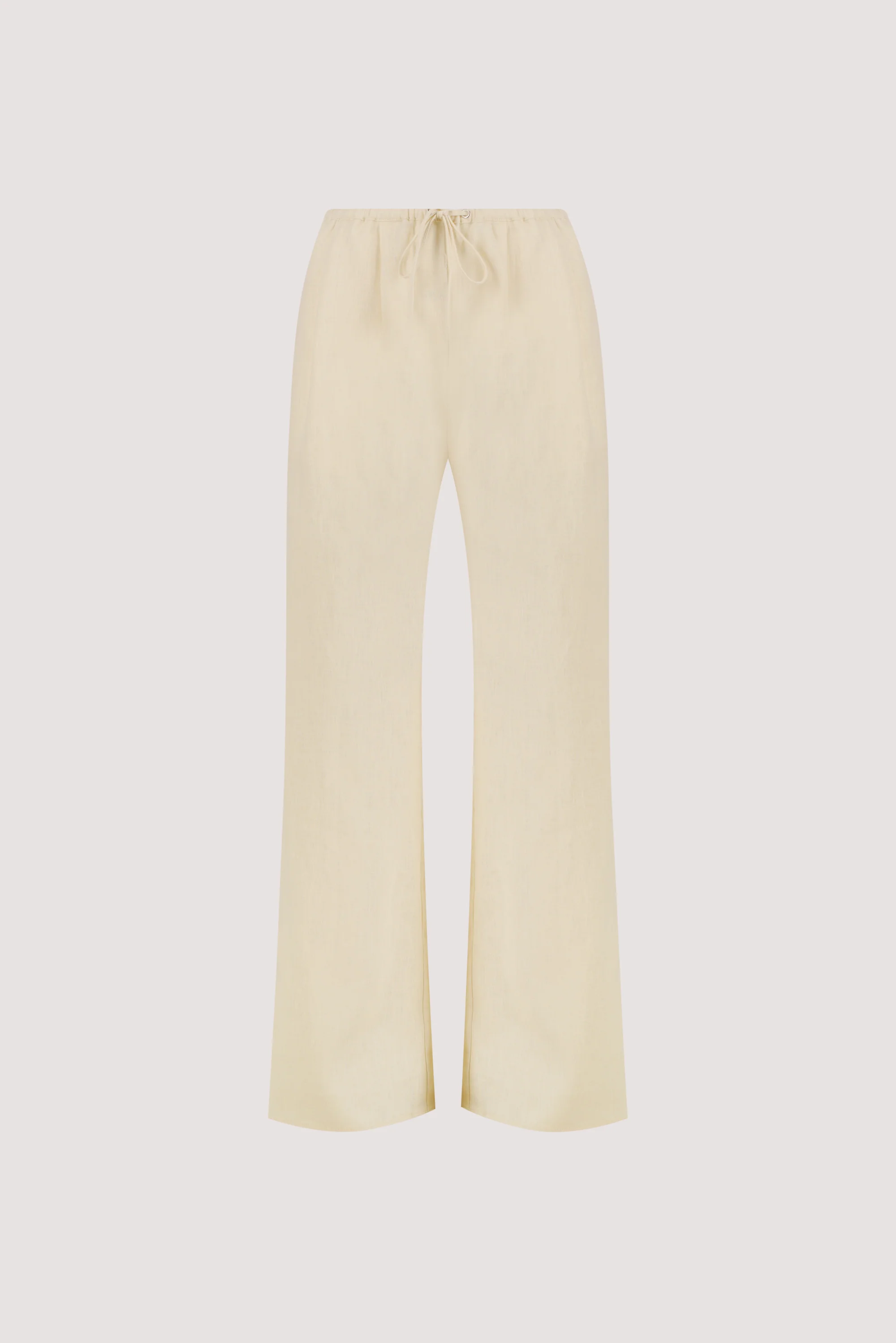 CARLA STRAW DRAWSTRING LINEN PANT - Image 8
