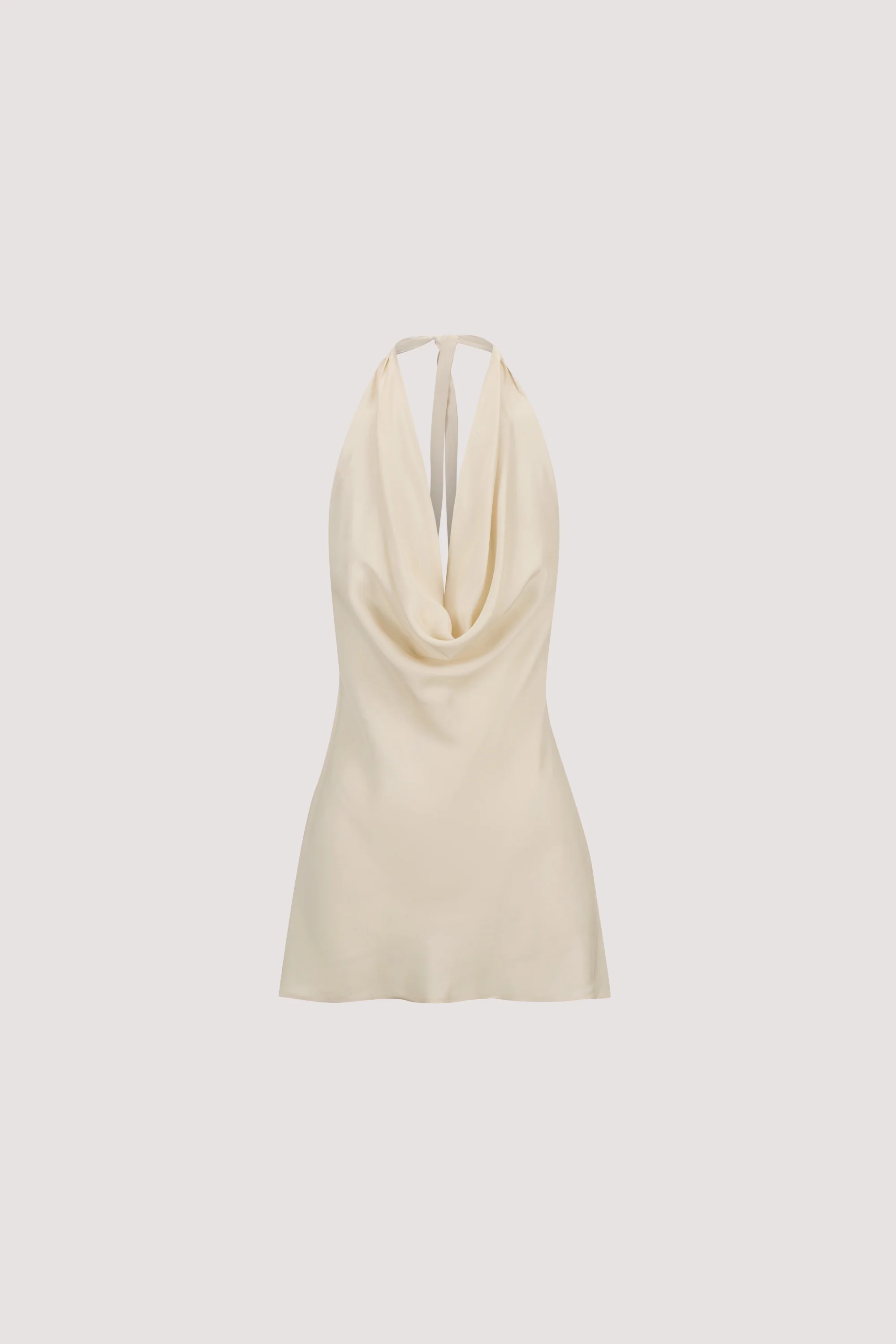 CARLENE STRAW SLEEVELESS CUPRO COWL TOP - Image 6