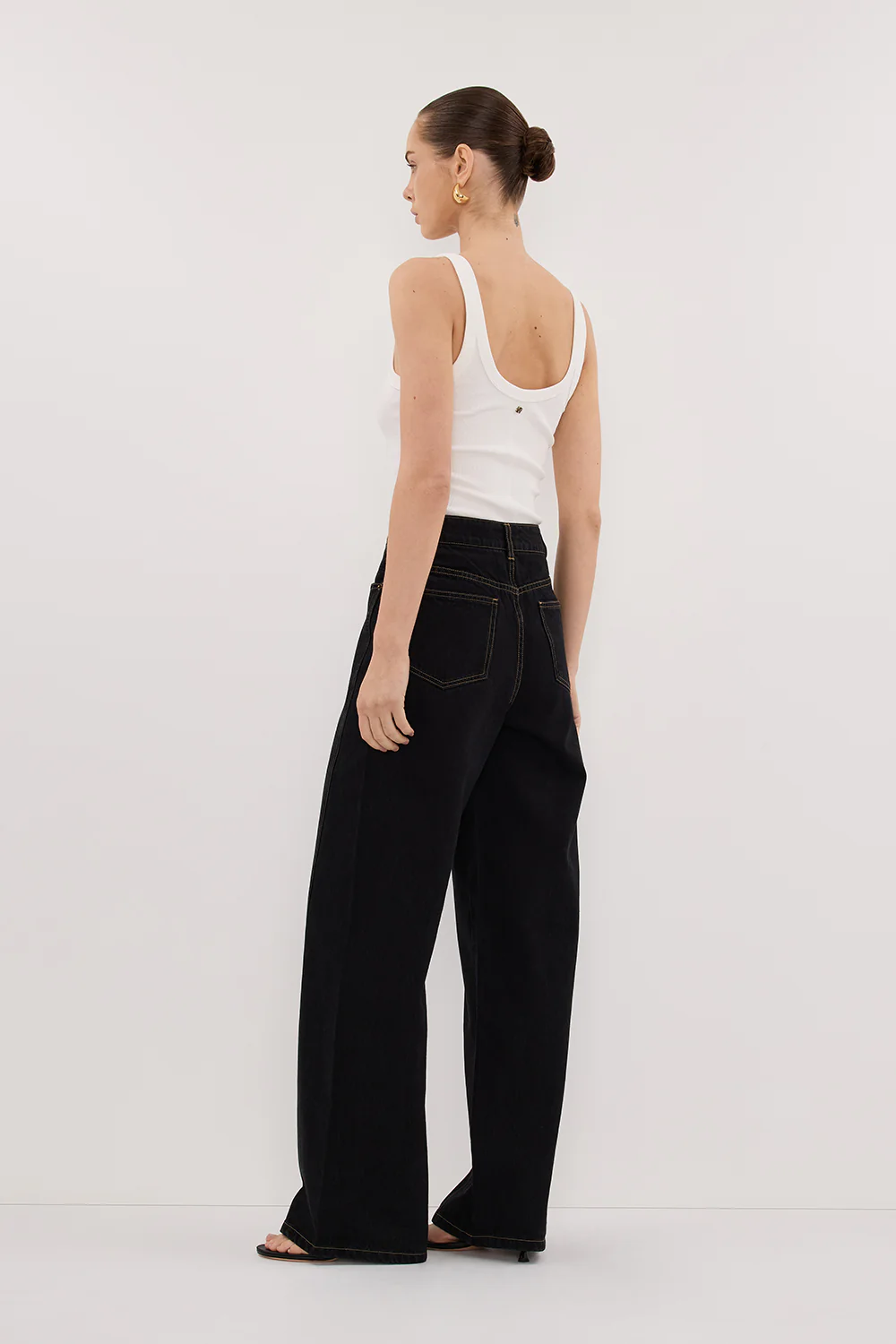 CARSON JET BLACK TALL WIDE LEG JEAN - Image 7