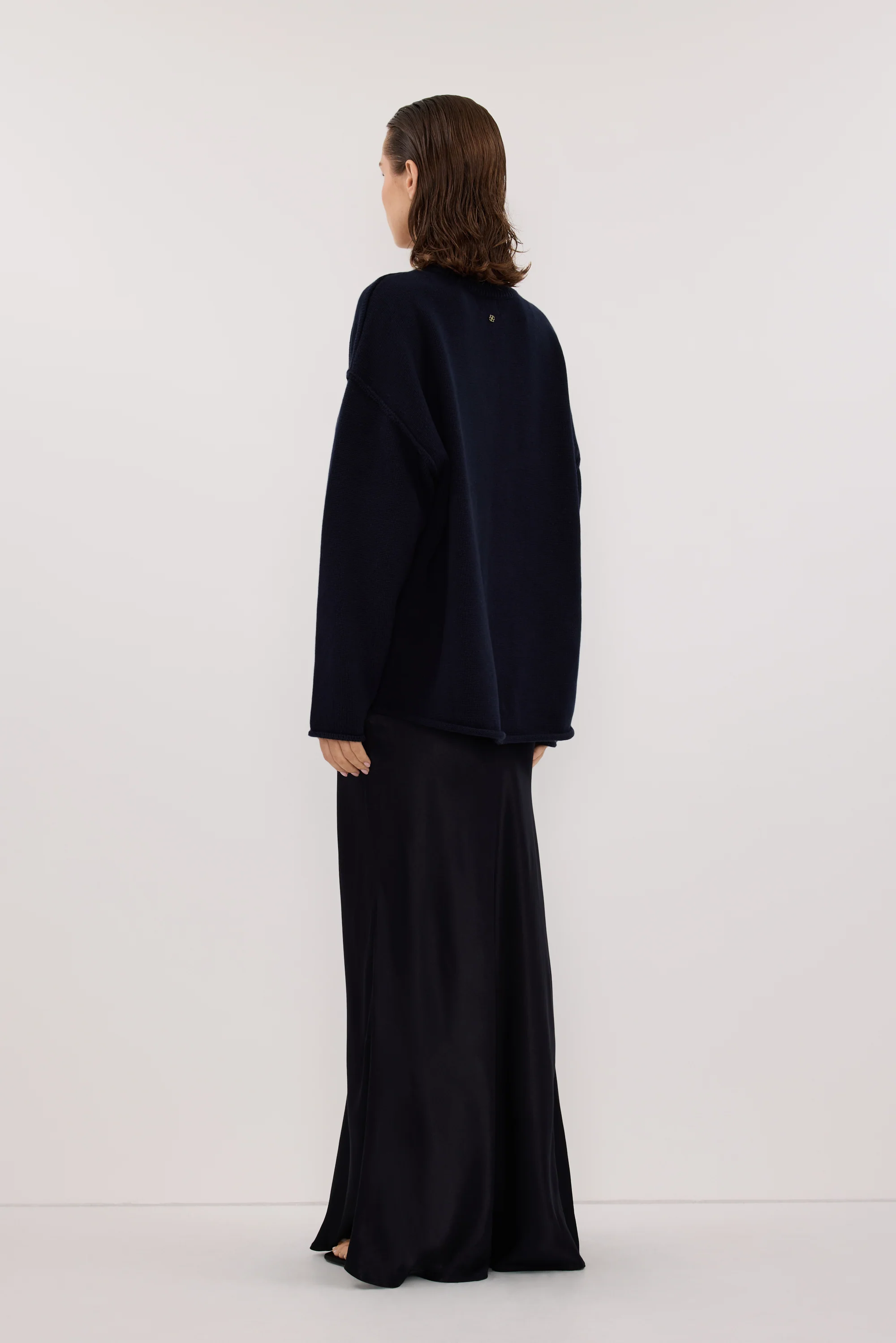 CHARLI INK SATIN MAXI SKIRT - Image 4