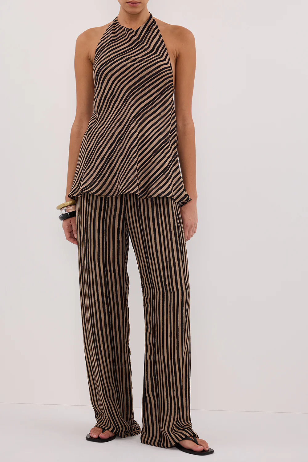 CHARLI TAN STRIPE PANT - Image 2