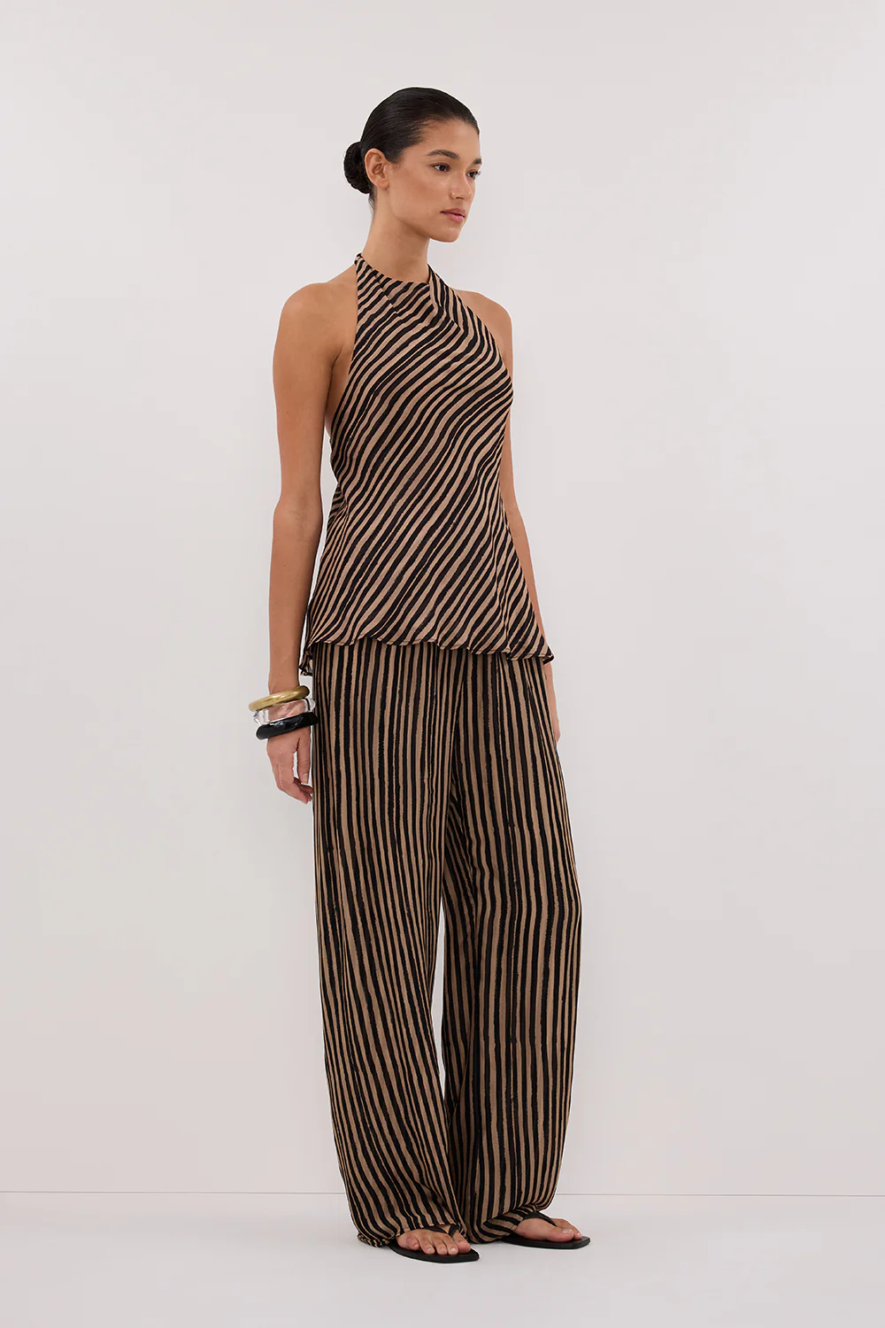 CHARLI TAN STRIPE PANT - Image 3