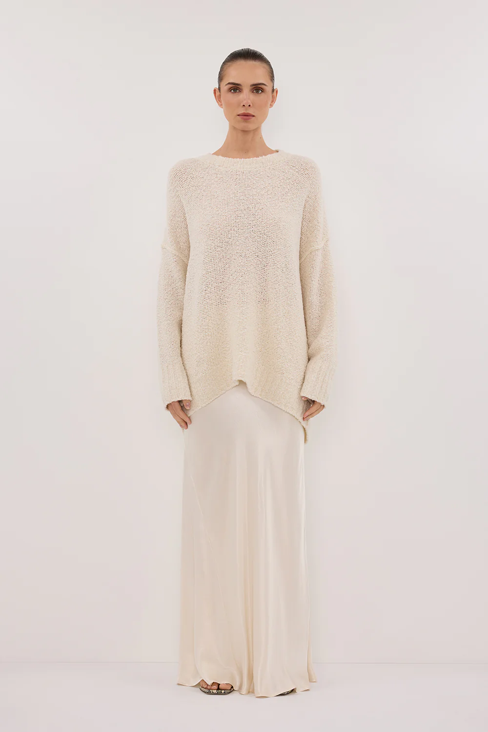 CICI CREAM LONGLINE JUMPER