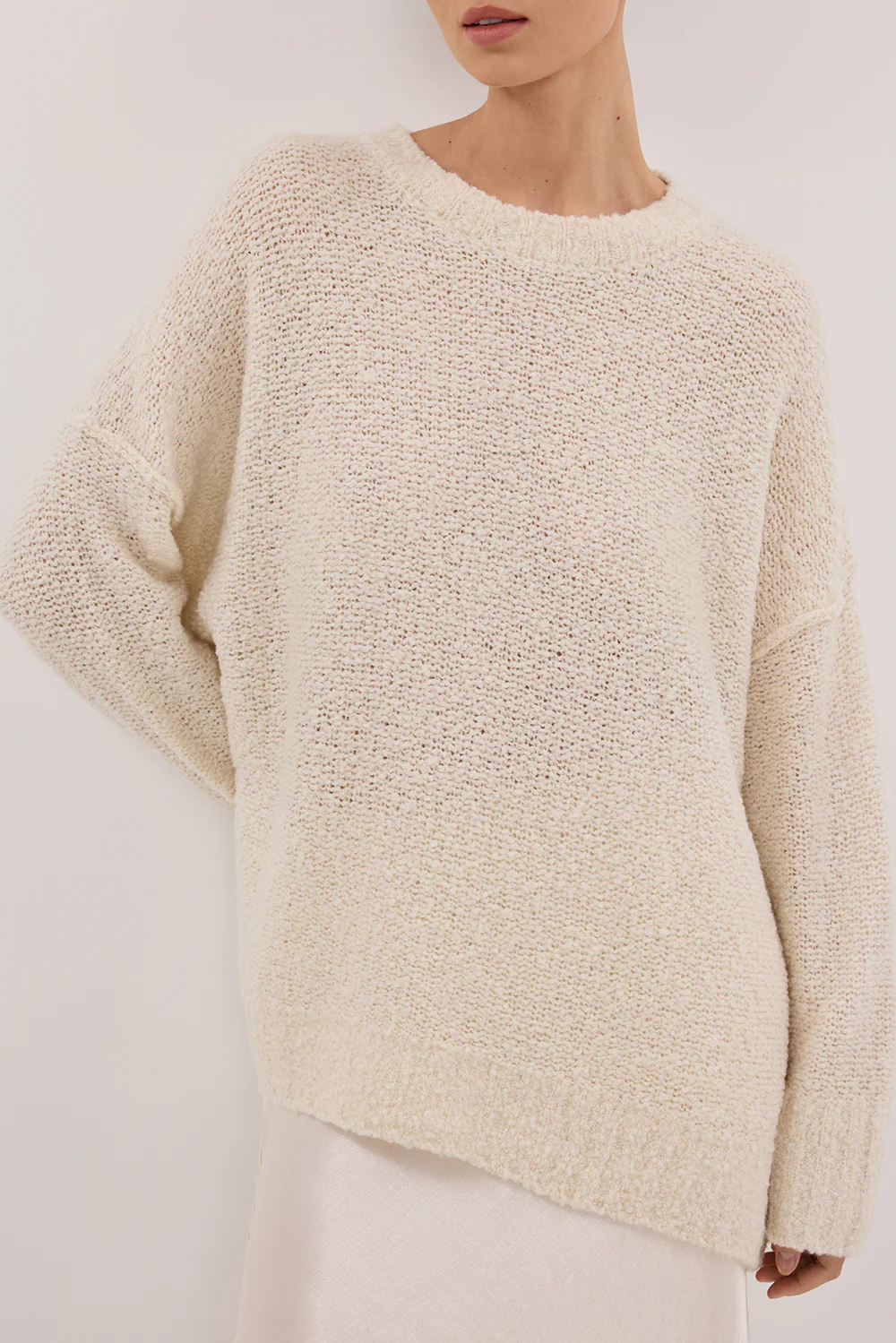 CICI CREAM LONGLINE JUMPER - Image 6