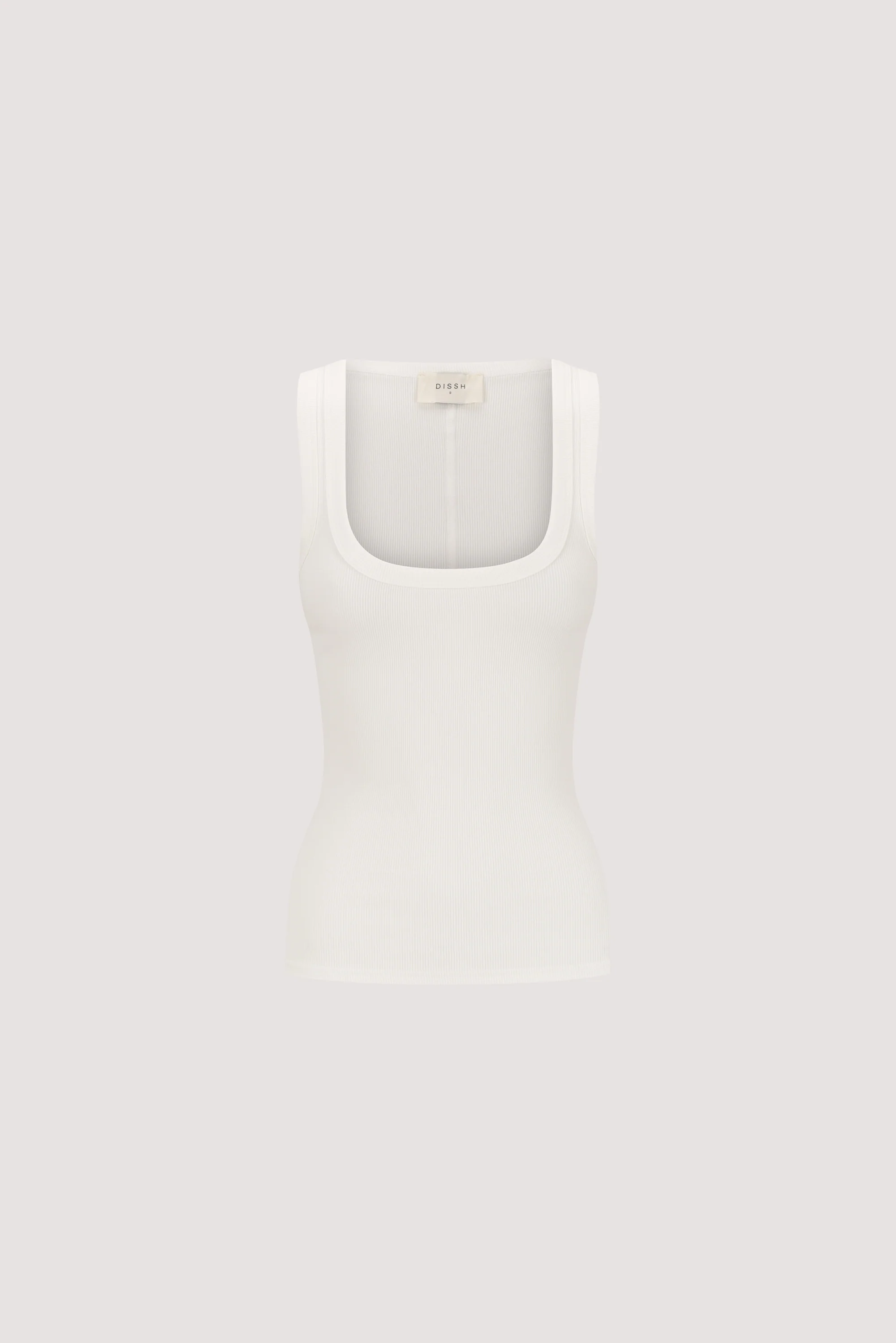 CLARA OFF WHITE SCOOP NECK TANK TOP - Image 8