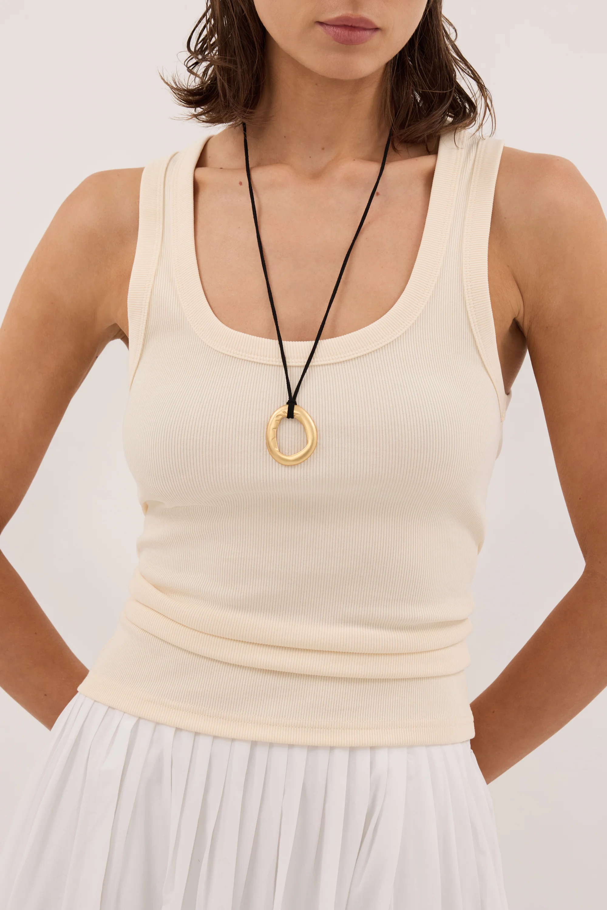 CLARA SANDSTONE SCOOP NECK TANK TOP - Image 5