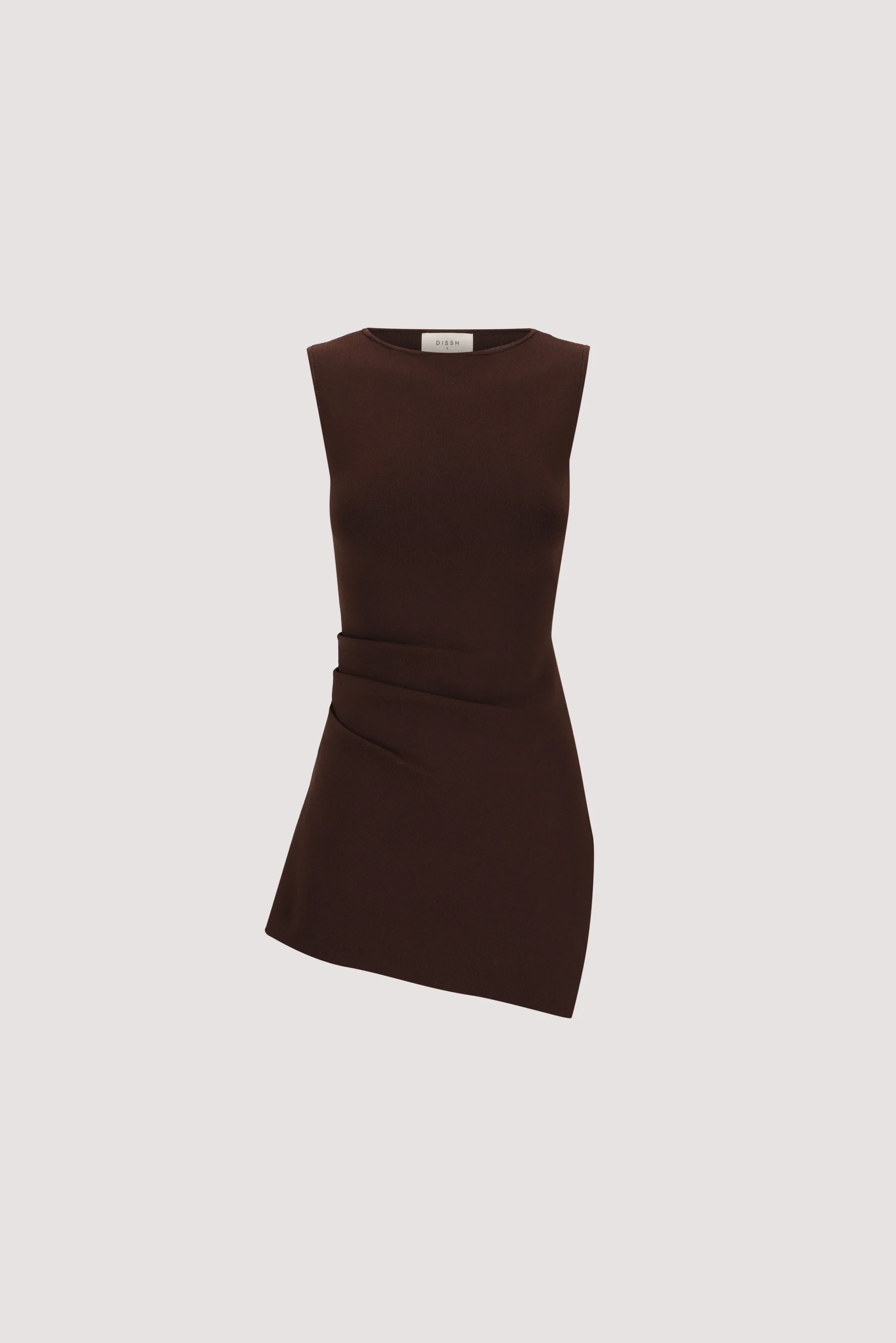 CLEO CHOC SLEEVELESS LONGLINE KNIT TOP - Image 8