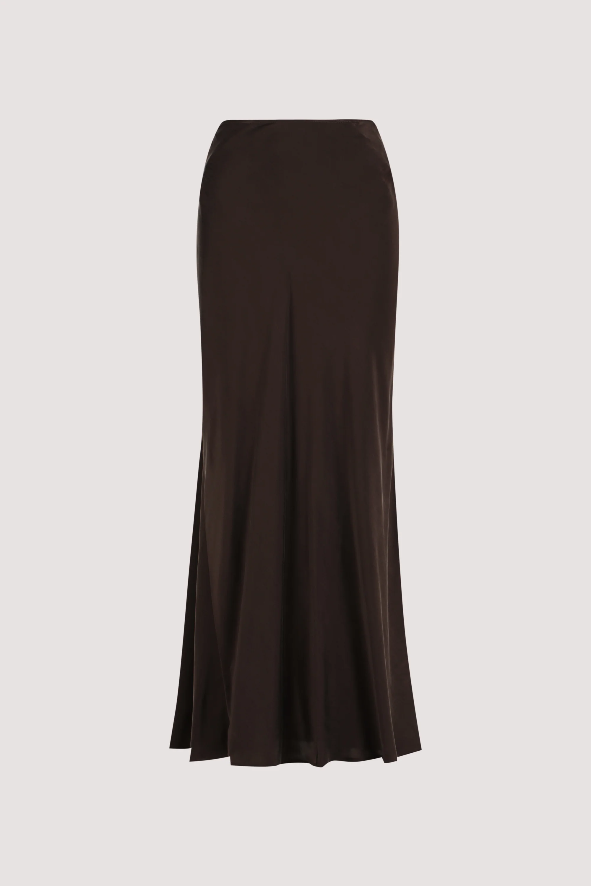 COLETTE BITTER CHOC SILK MAXI SKIRT - Image 8