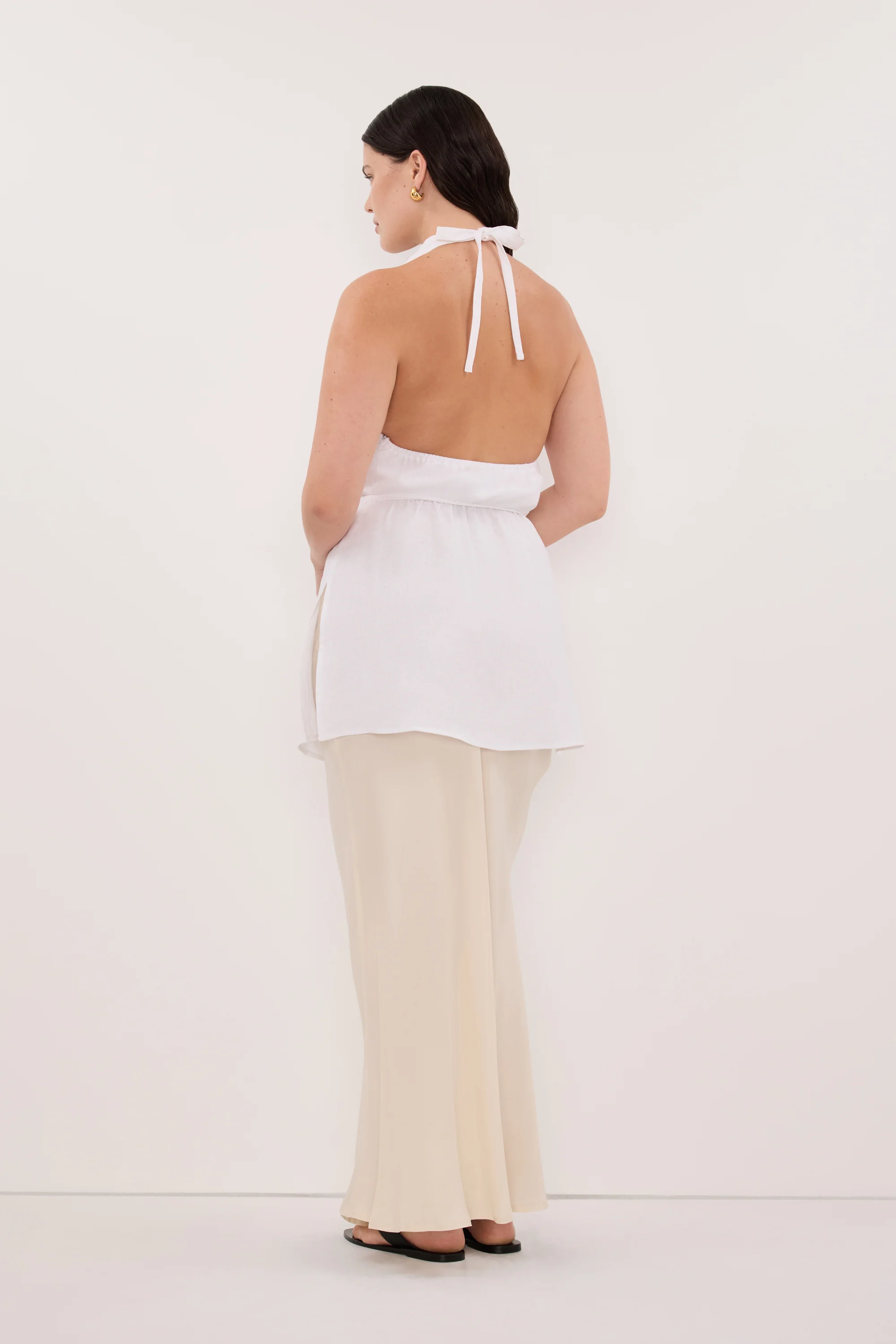CONNIE SANDSTONE CUPRO MAXI SKIRT - Image 7