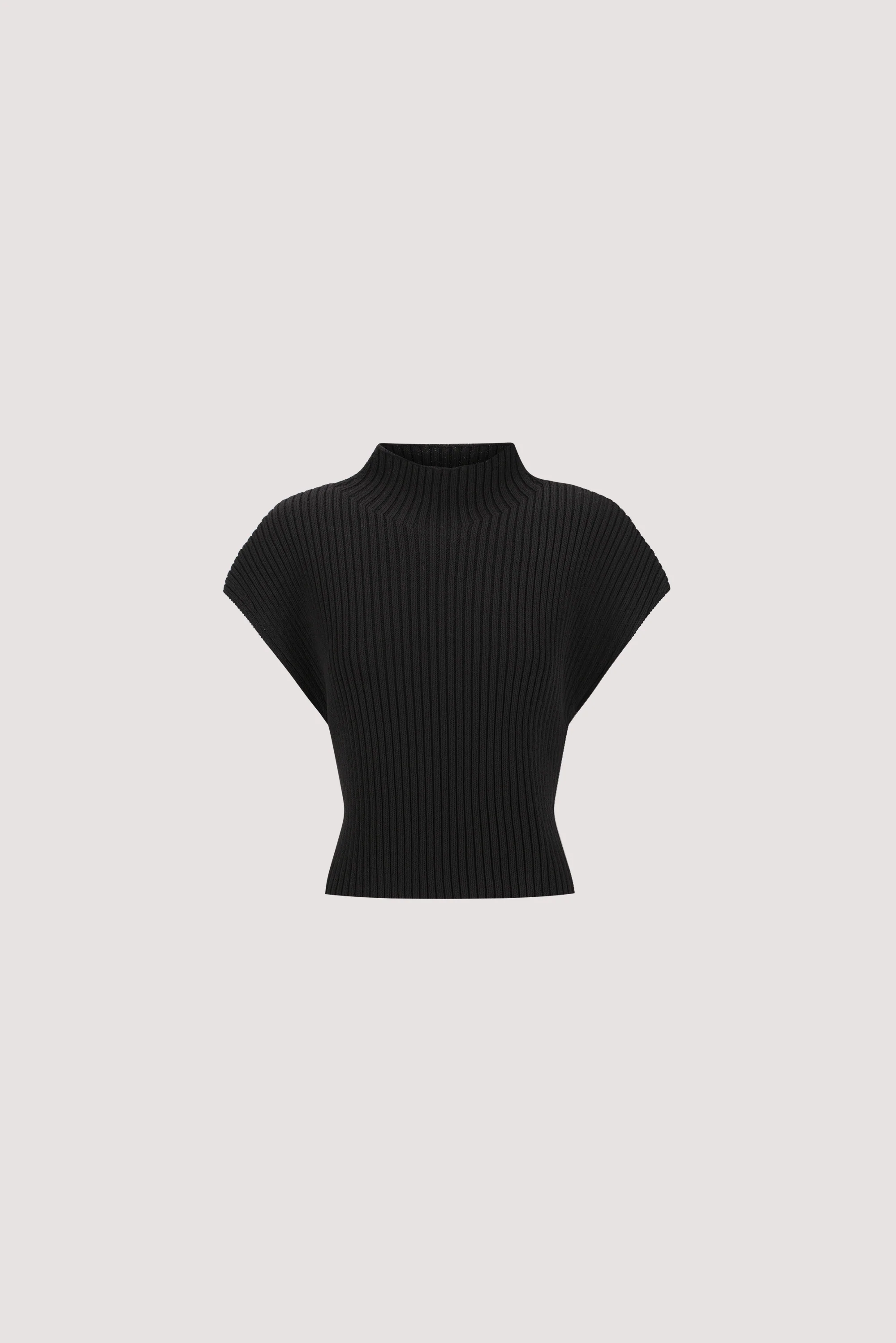 DELLA BLACK KNIT TOP - Image 7