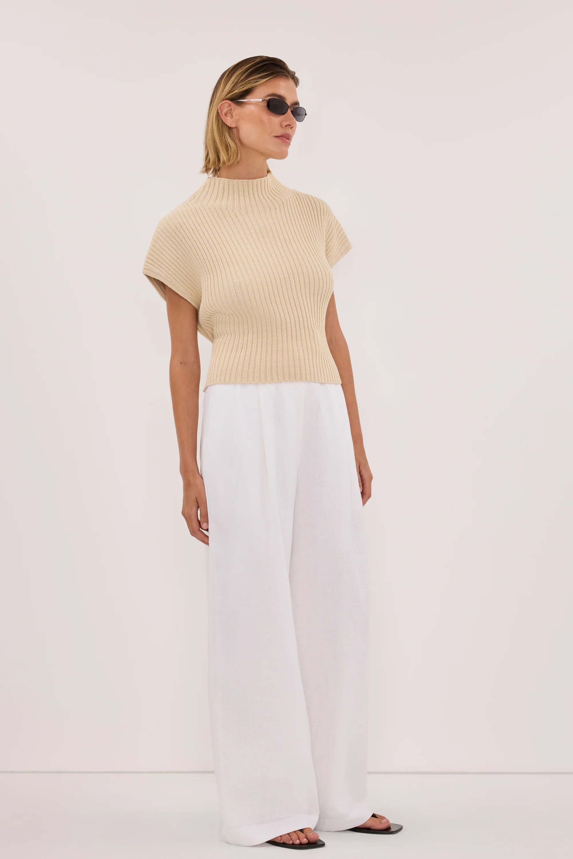 DELLA NATURAL KNIT TOP - Image 3